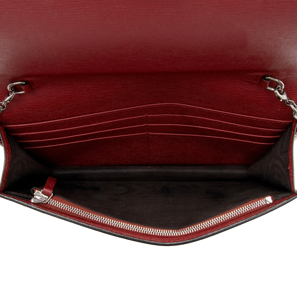 Gucci Leather Blooms Wallet on Chain Bag (SHF-22823)