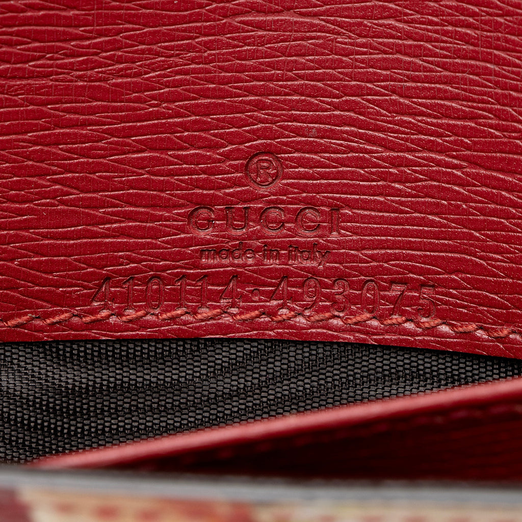 Gucci Leather Blooms Wallet on Chain Bag (SHF-22823)