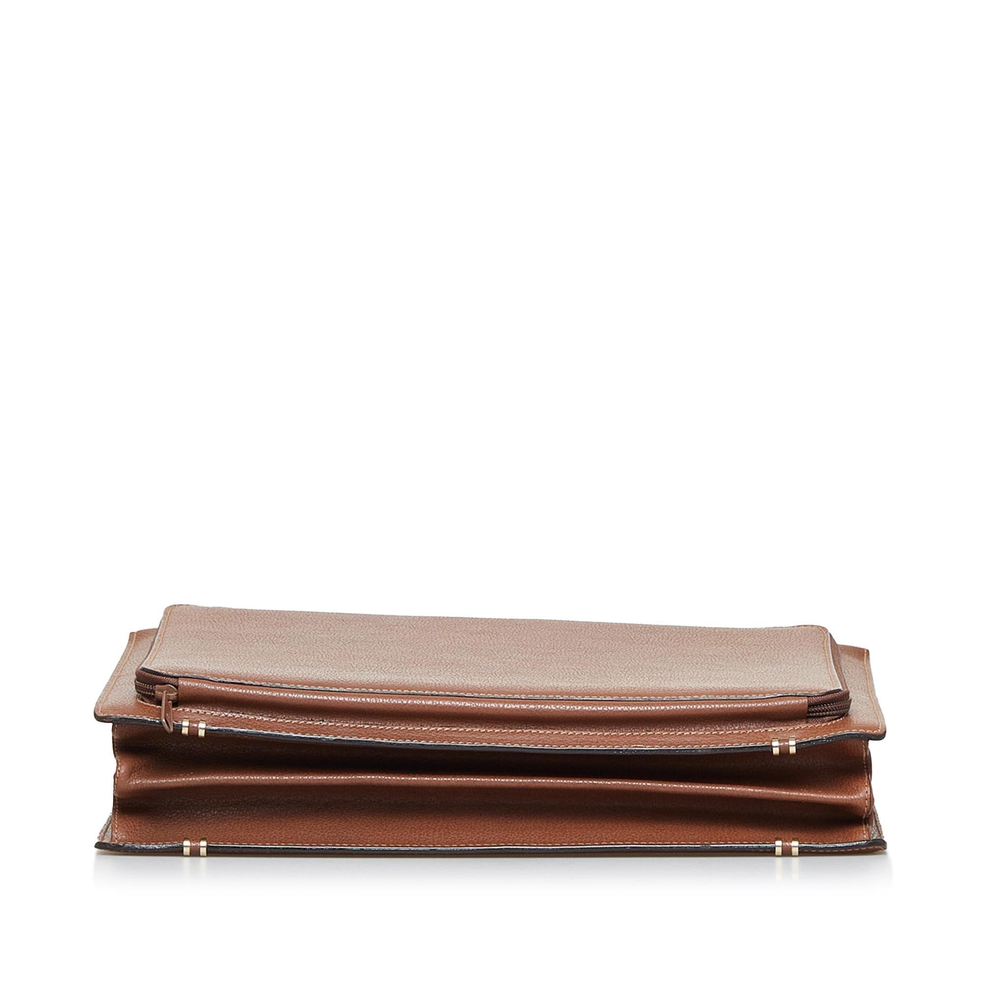 Gucci Leather Briefcase (SHG-fXUOtt)