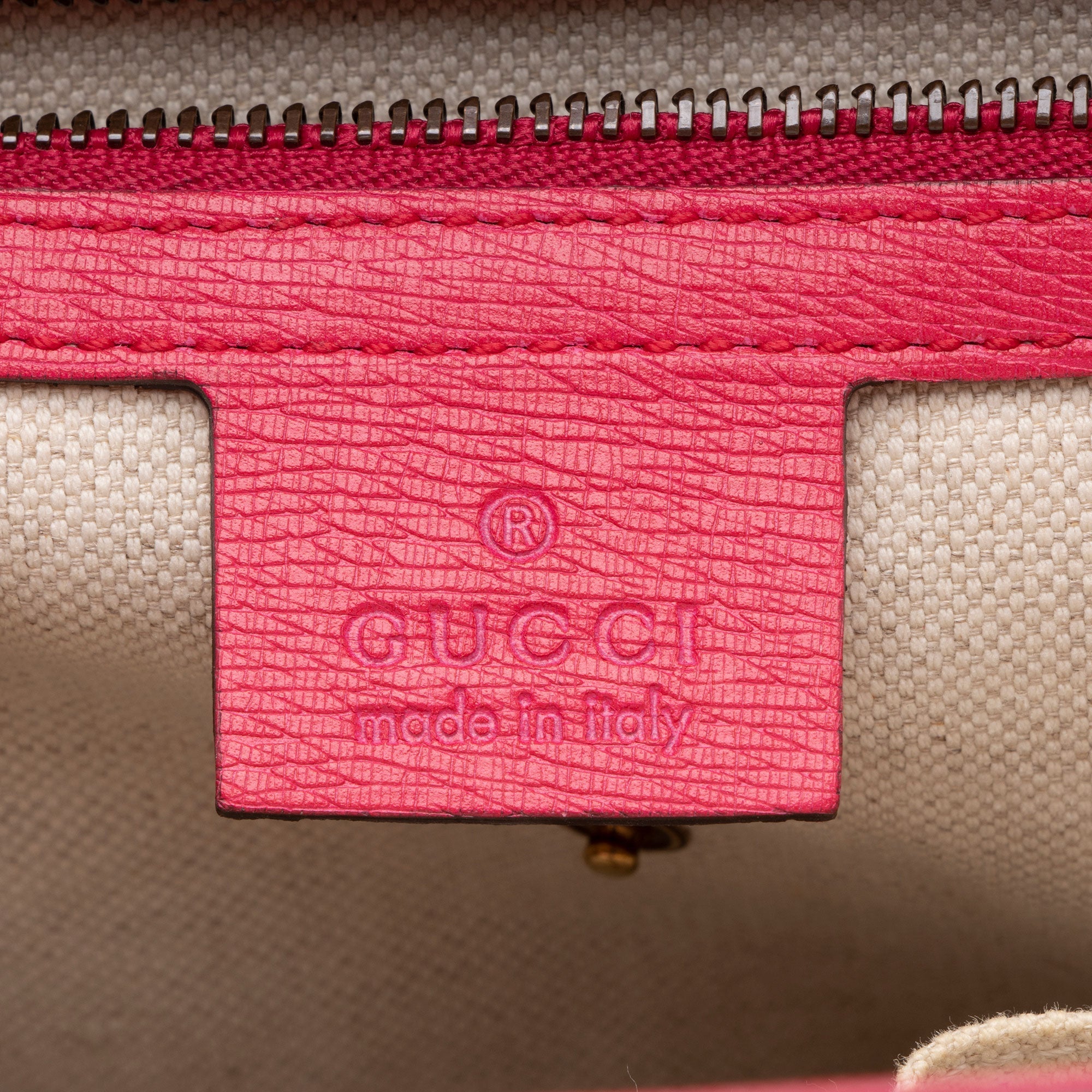 Gucci Leather Bright Bit Medium Tote (SHF-KAPGcj)