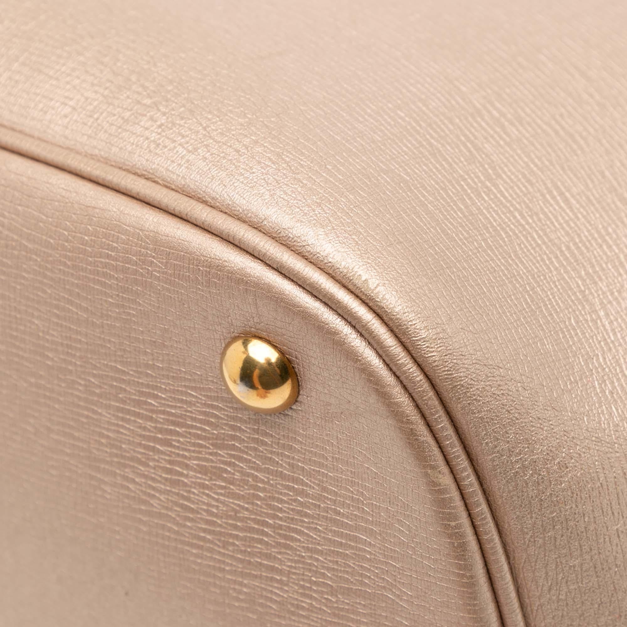 Gucci Leather Bright Bit Satchel
