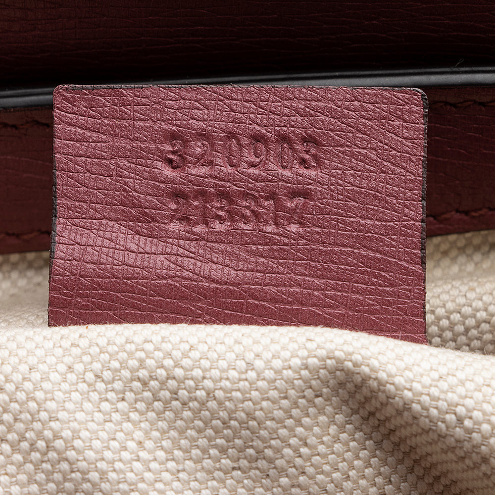 Gucci Leather Bright Bit Large Tote (SHF-21918)