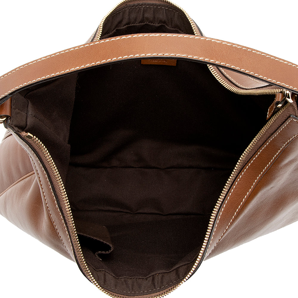 Gucci Leather Charmy Small Hobo - FINAL SALE (SHF-16585)