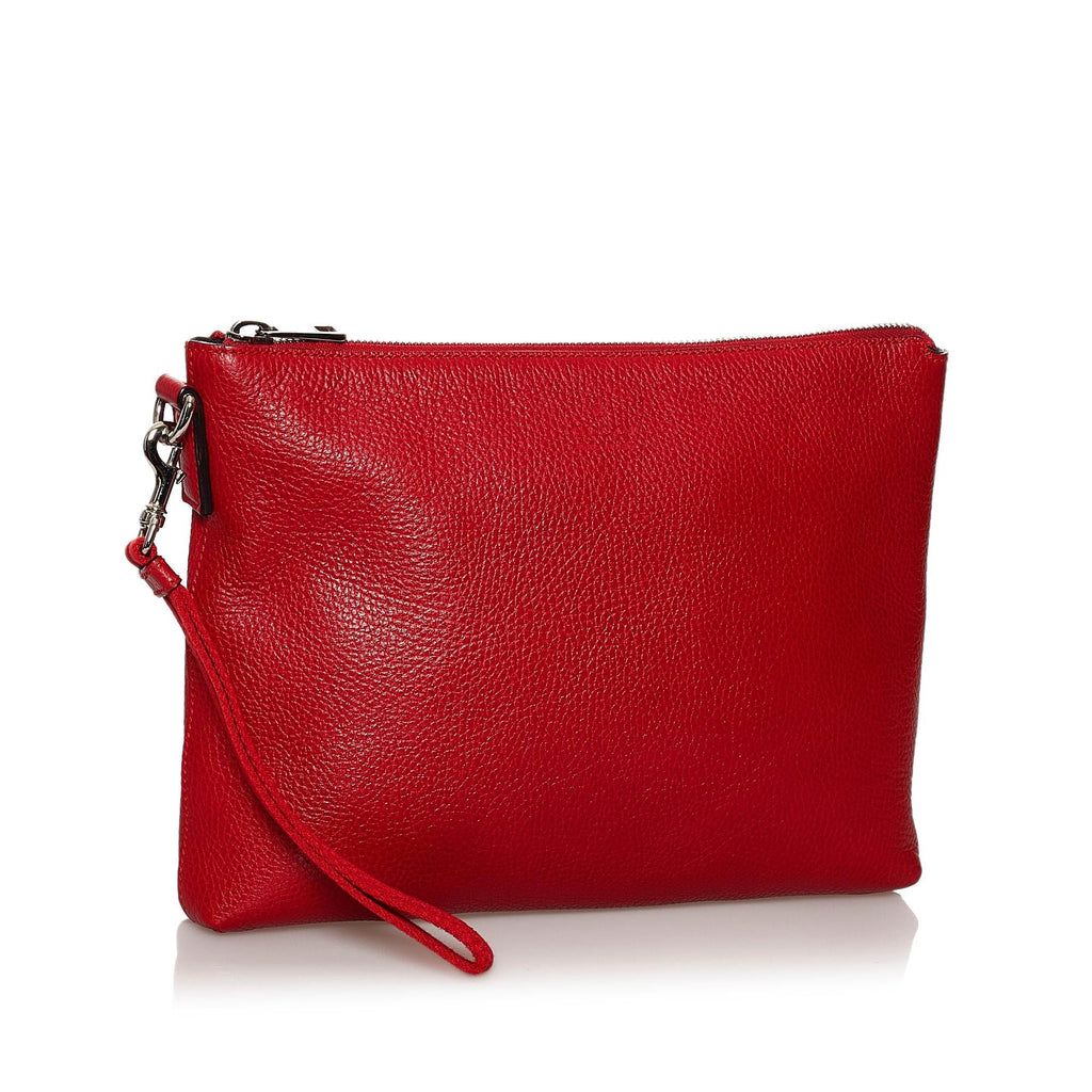 Gucci Leather Clutch Bag (SHG-30520)