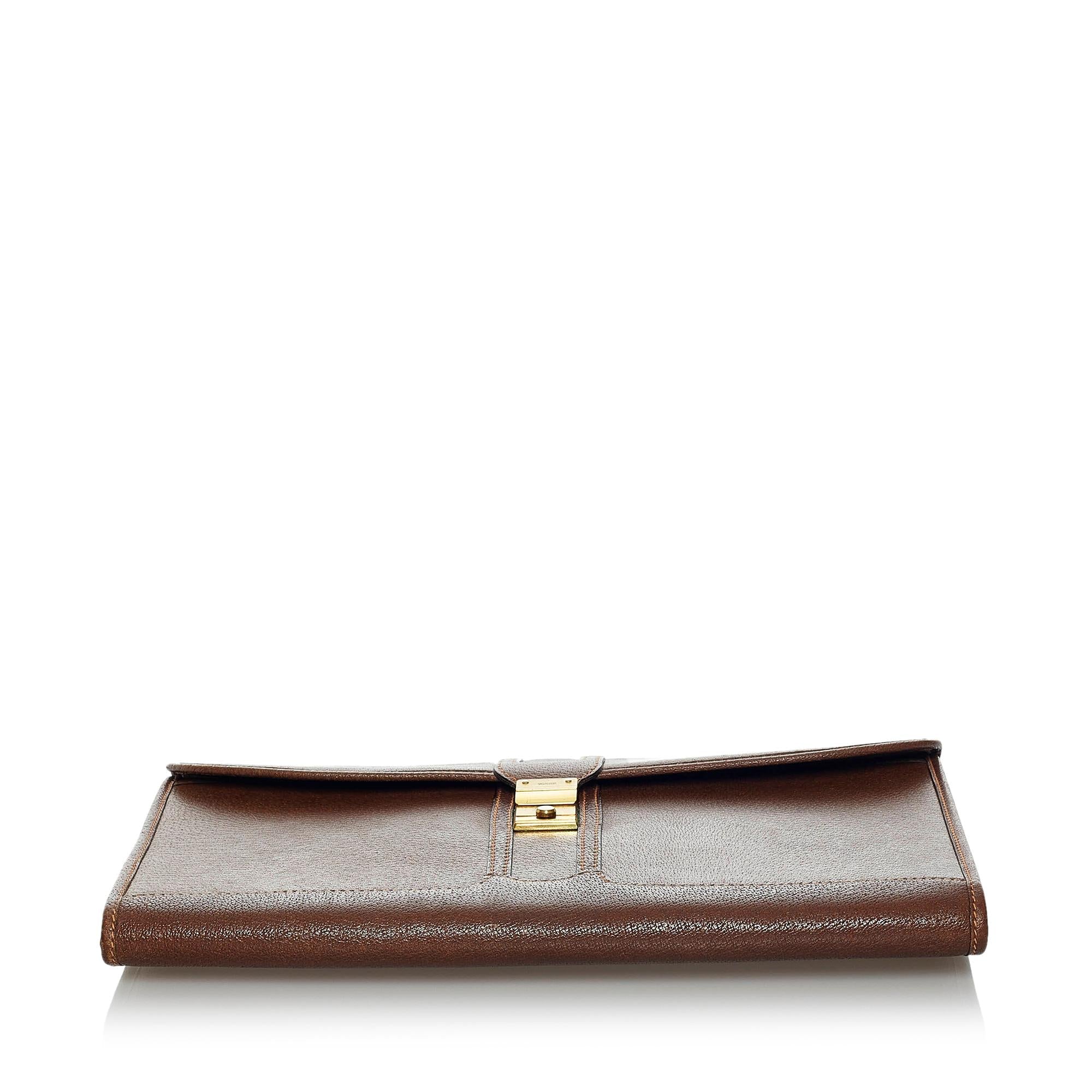 Gucci Leather Clutch Bag (SHG-34939)