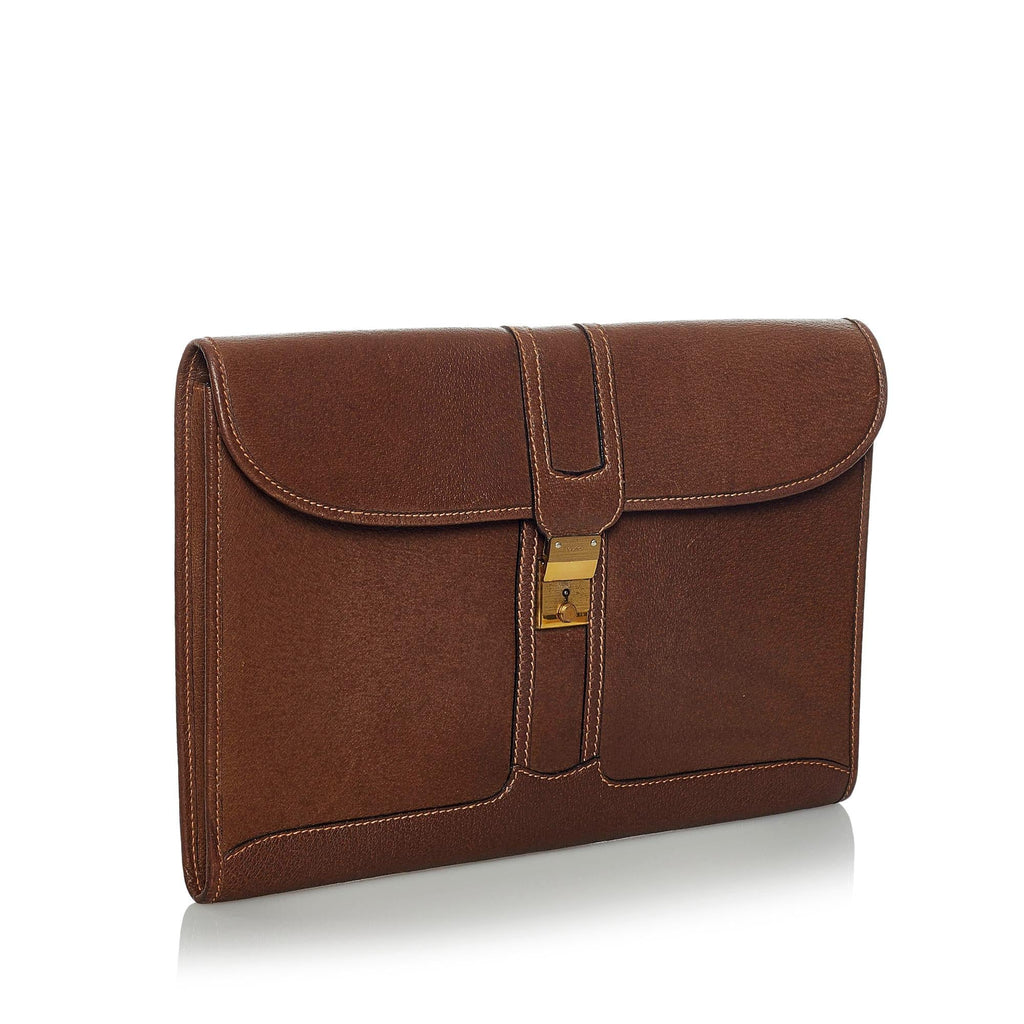 Gucci Leather Clutch Bag (SHG-34939)