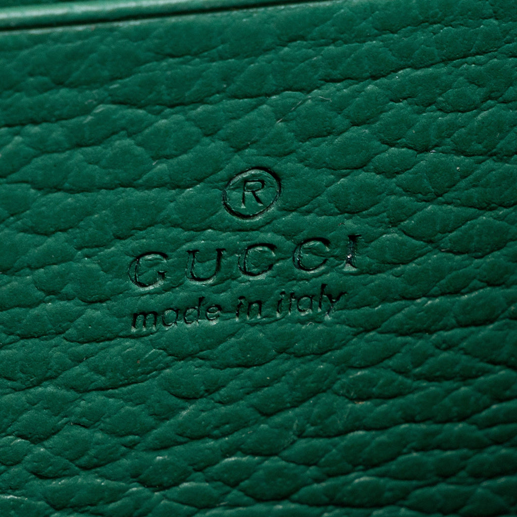 Gucci Leather Crystal Dionysus Chain Wallet (SHF-lfofdz)