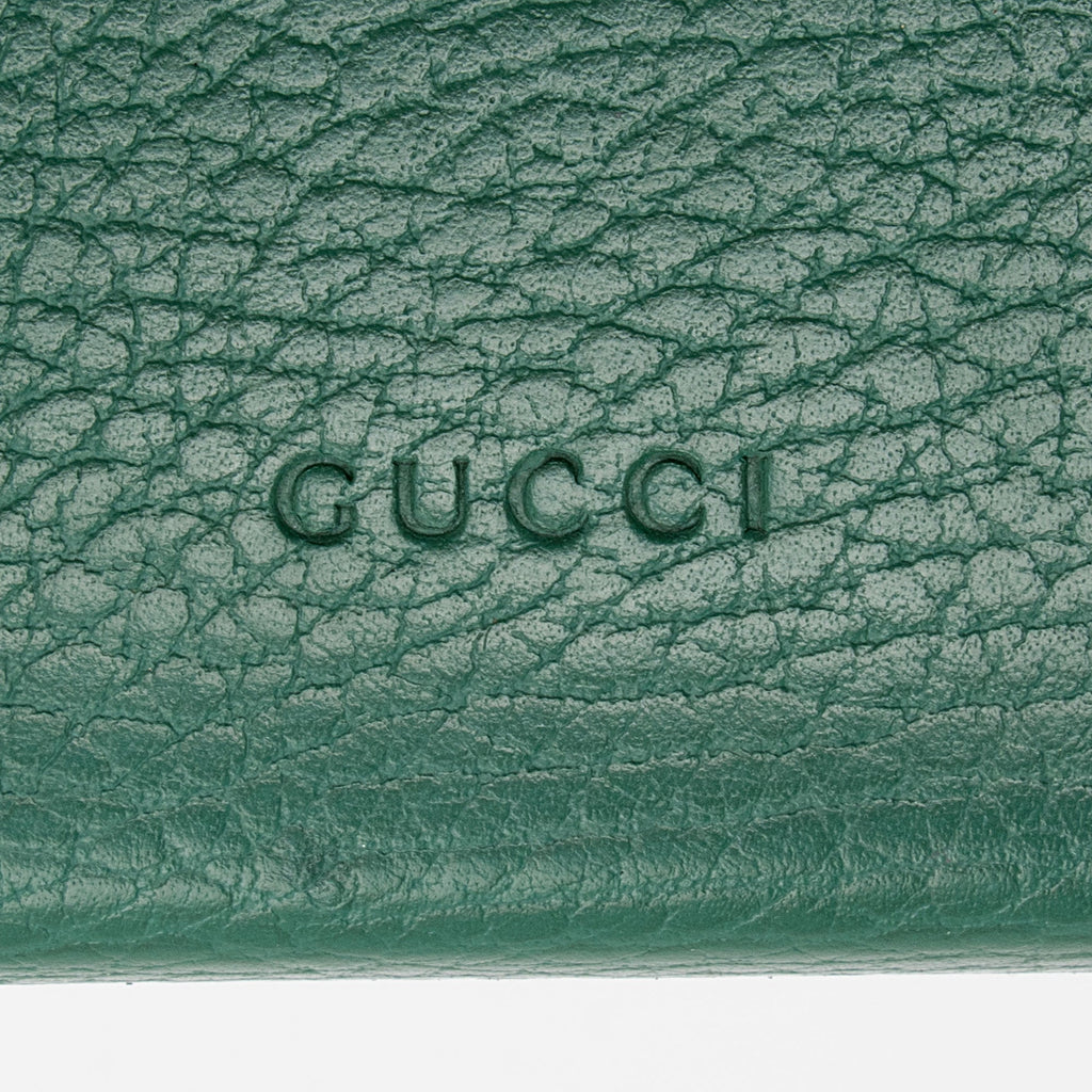 Gucci Leather Crystal Dionysus Chain Wallet (SHF-lfofdz)