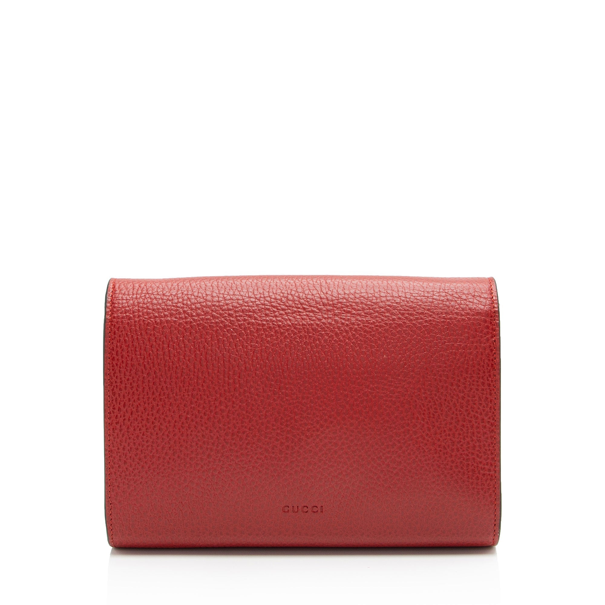 Gucci Leather Crystal Dionysus Chain Wallet (SHF-npRmI3)