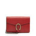 Gucci Leather Crystal Dionysus Chain Wallet (SHF-npRmI3)