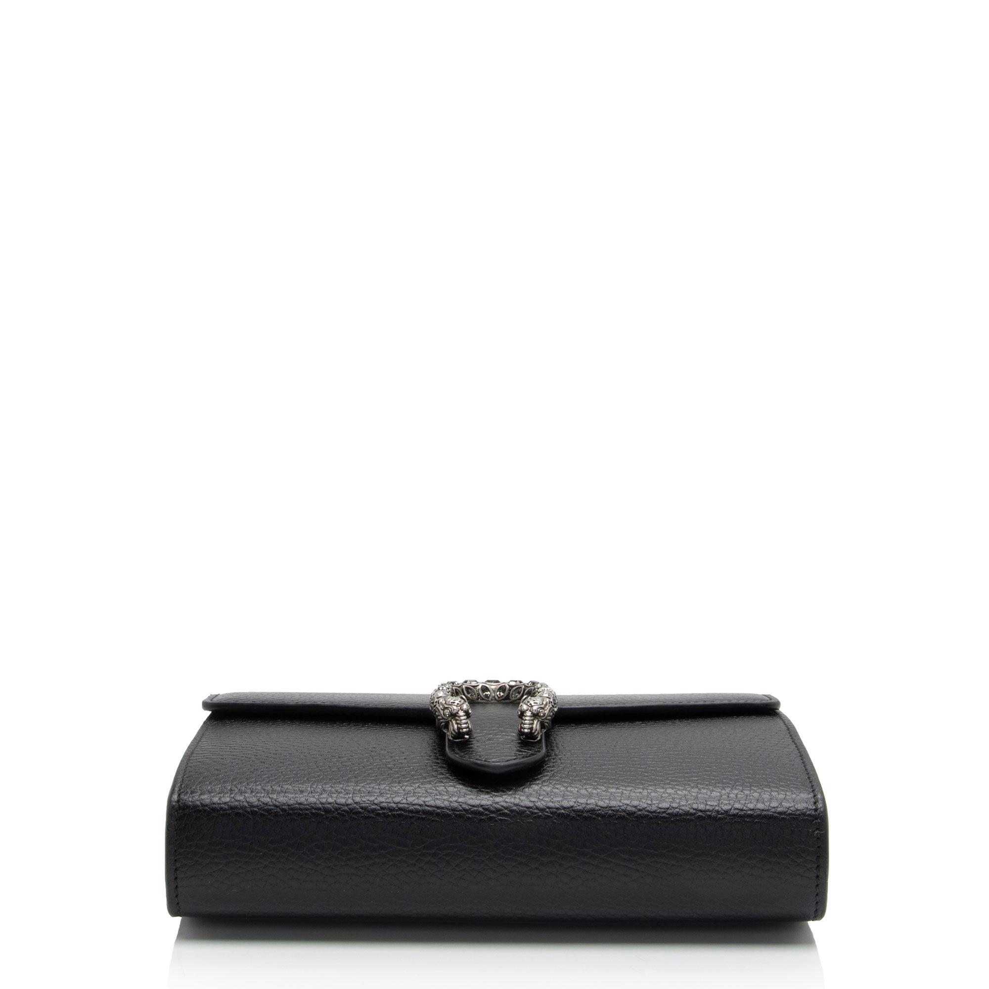 Gucci Leather Crystal Dionysus Chain Wallet (SHF-N4rGzu)