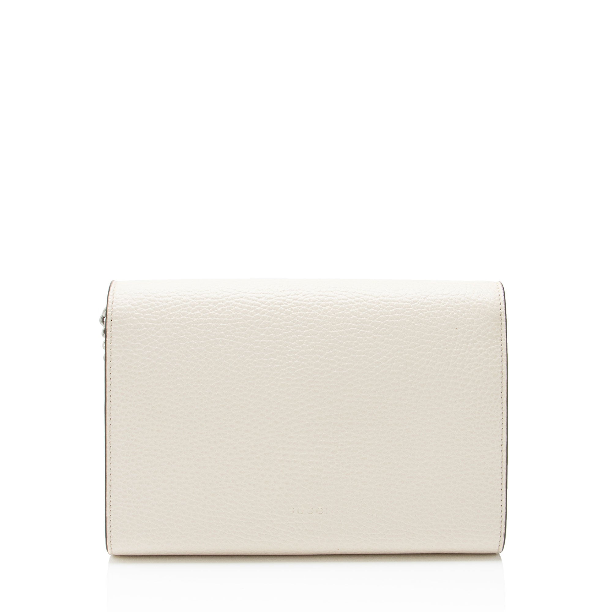 Gucci Leather Crystal Dionysus Chain Wallet