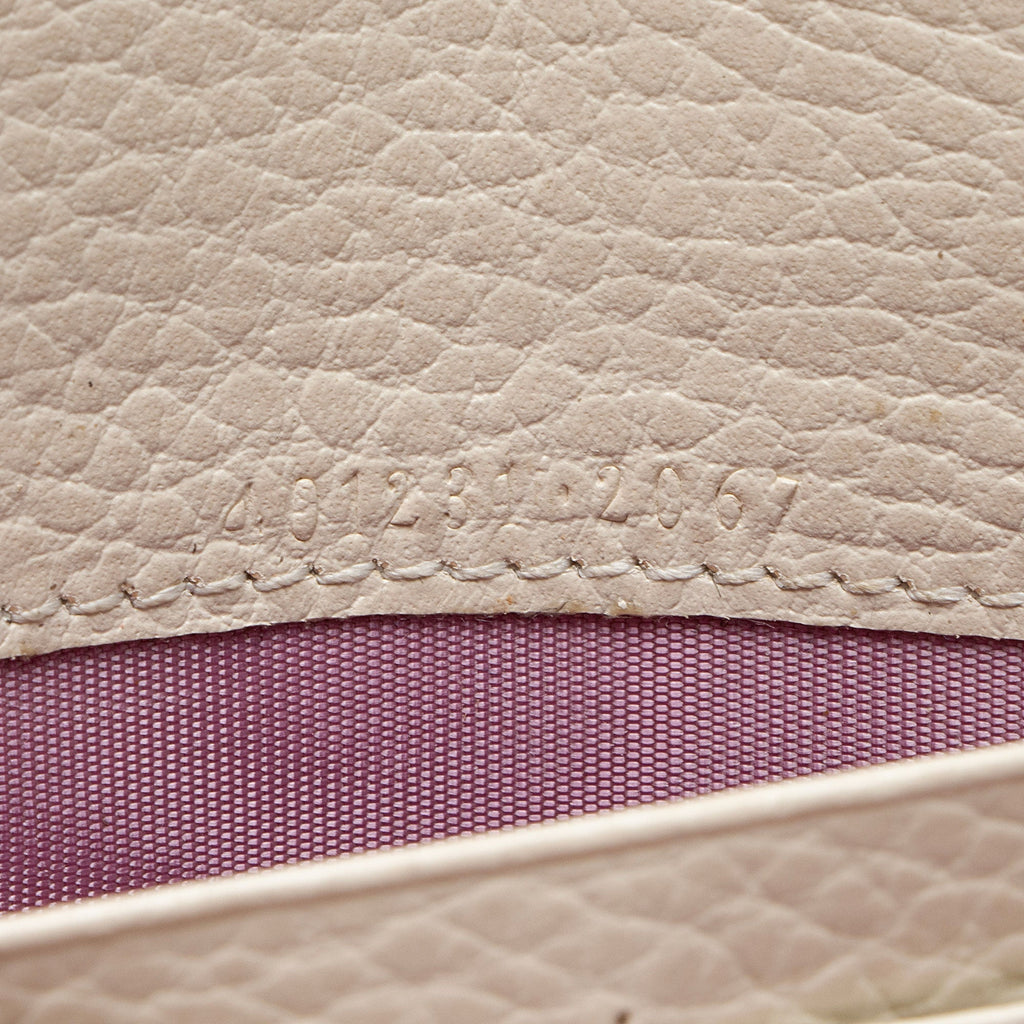 Gucci Leather Crystal Dionysus Chain Wallet