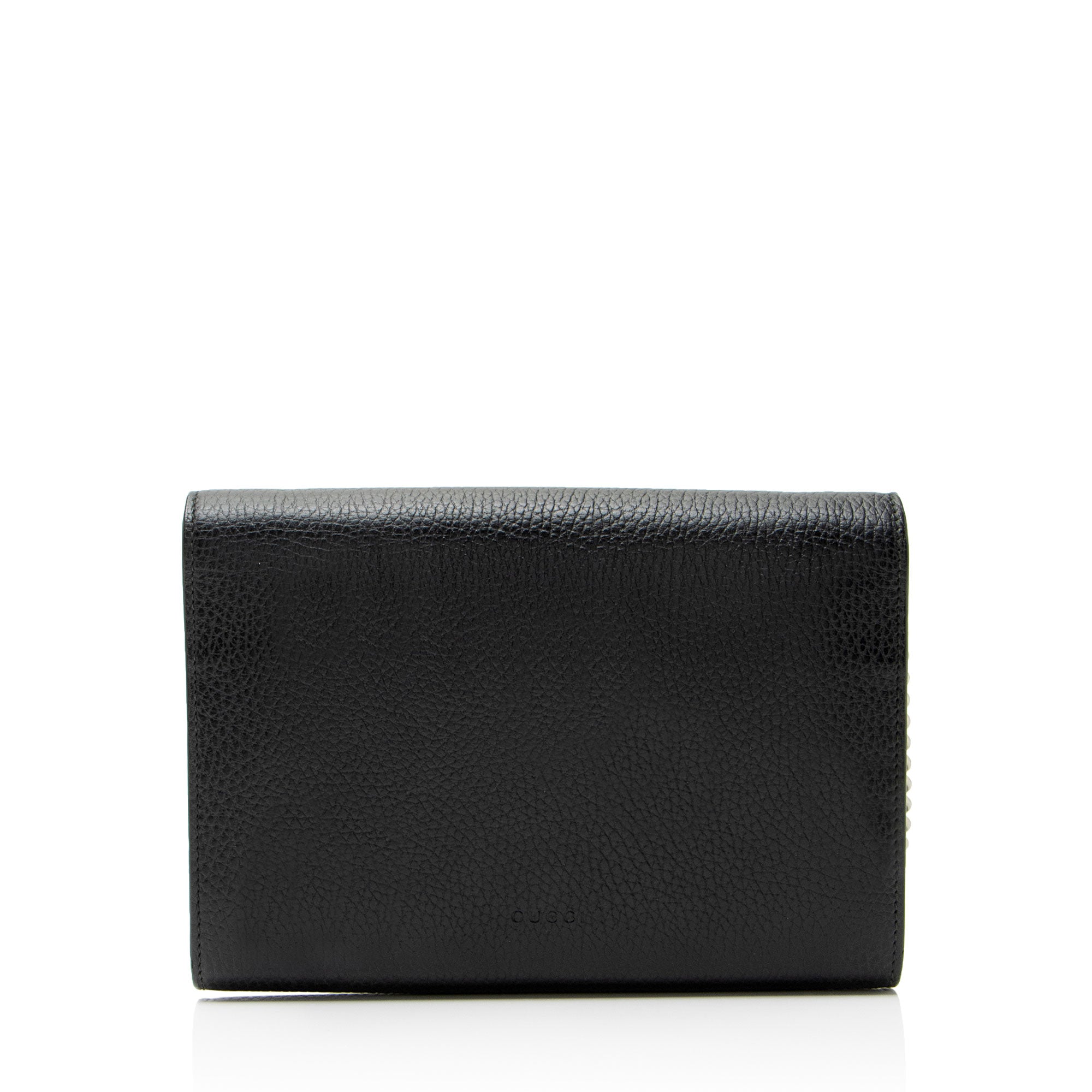 Gucci Leather Crystal Dionysus Chain Wallet