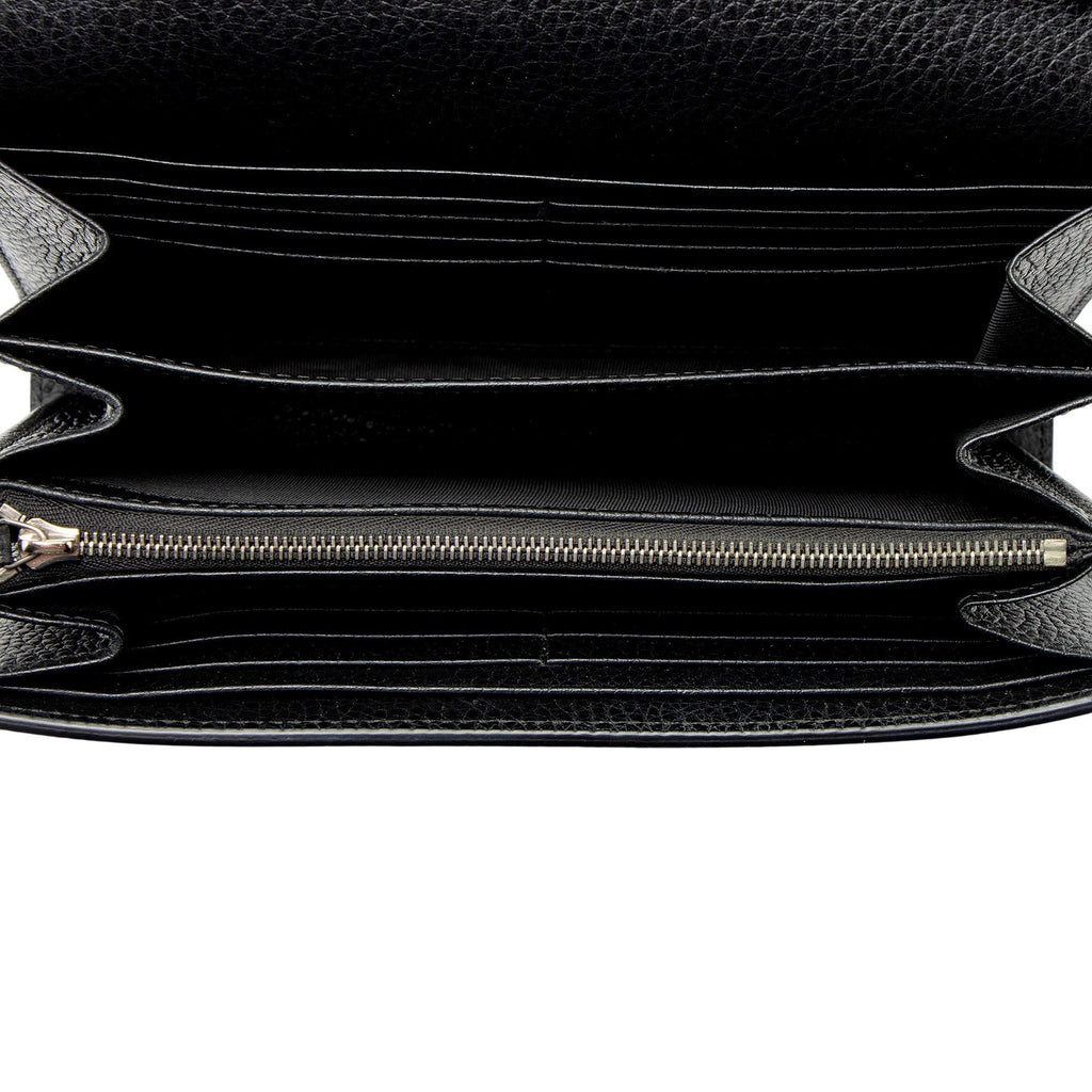 Gucci Leather Crystal Dionysus Chain Wallet