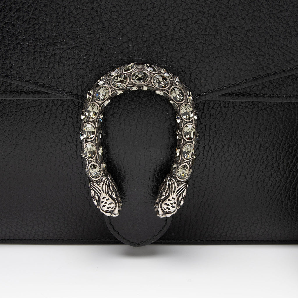 Gucci Leather Crystal Dionysus Medium Shoulder Bag