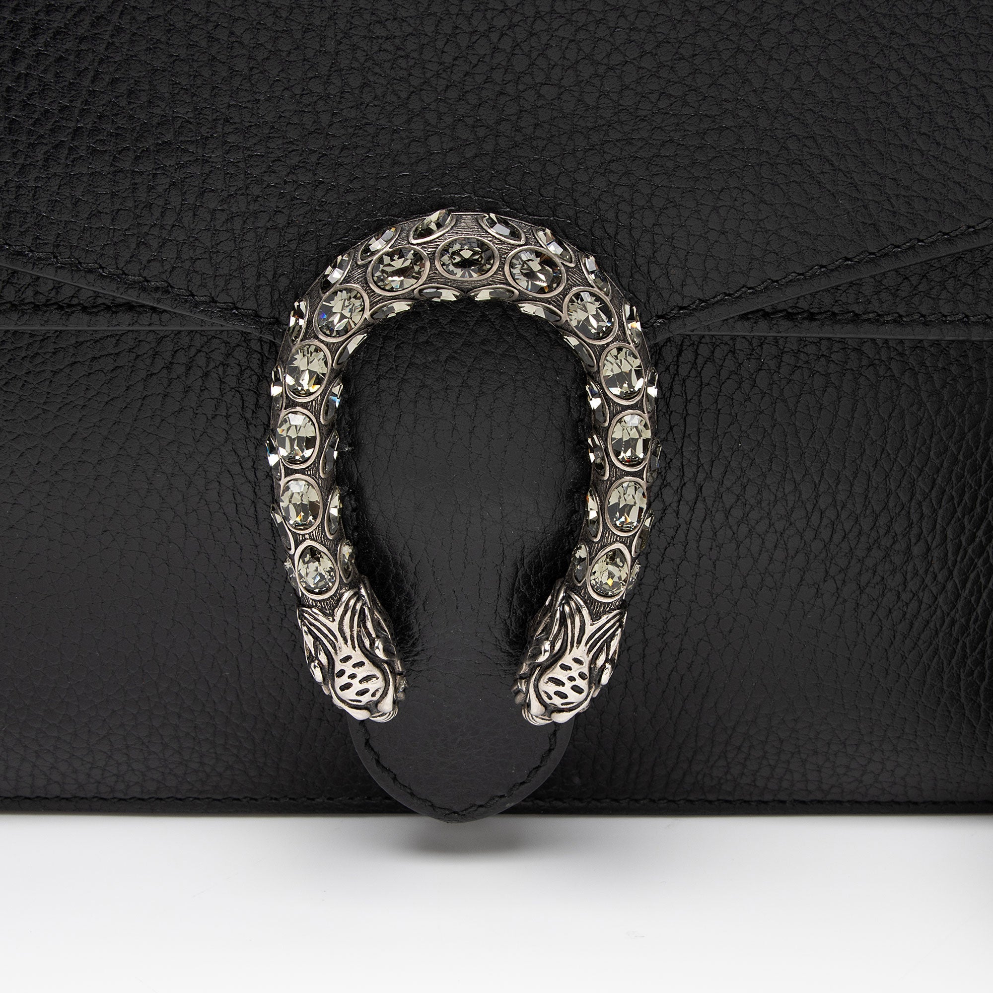 Gucci Leather Crystal Dionysus Medium Shoulder Bag