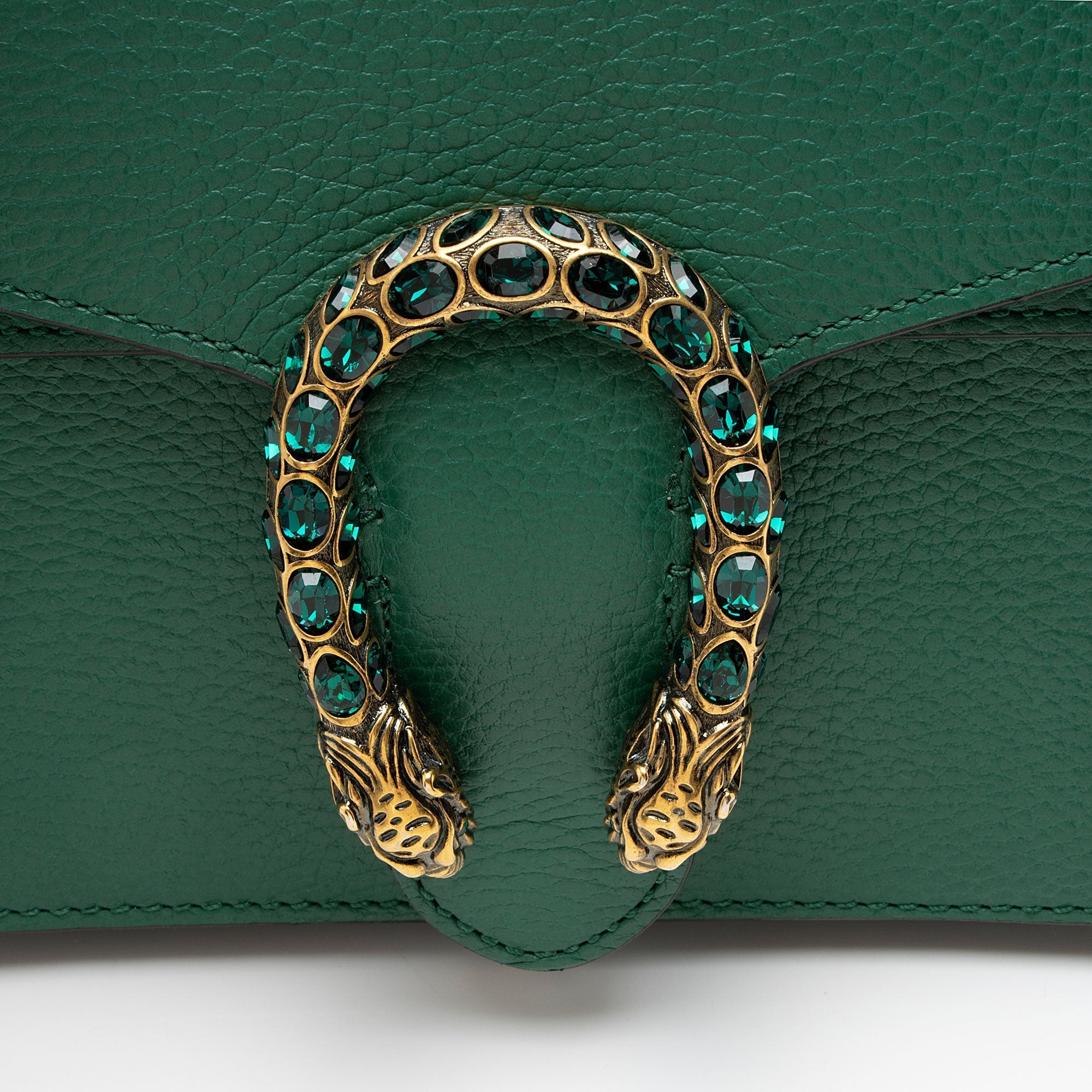 Gucci Leather Crystal Dionysus Medium Shoulder Bag