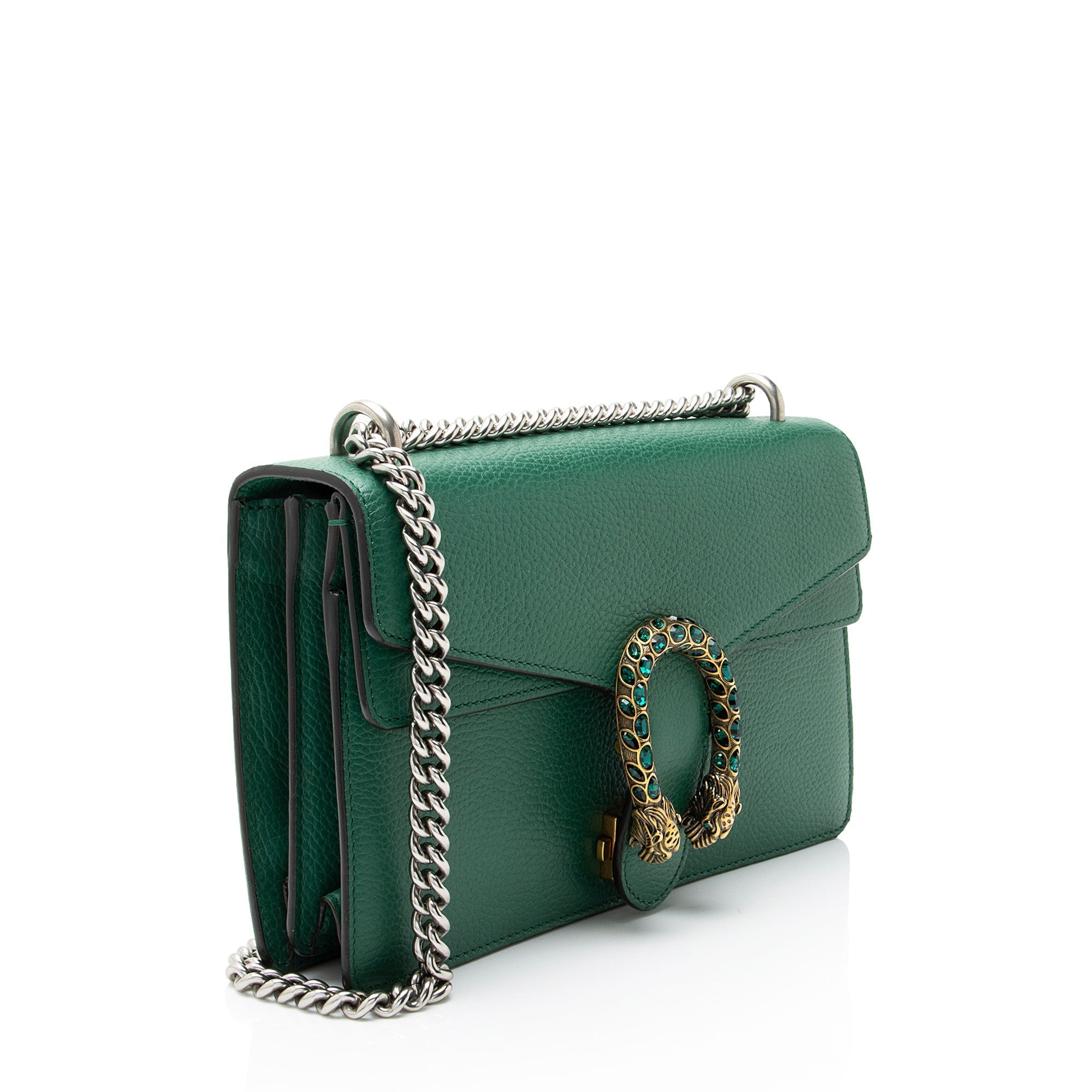 Gucci Leather Crystal Dionysus Medium Shoulder Bag