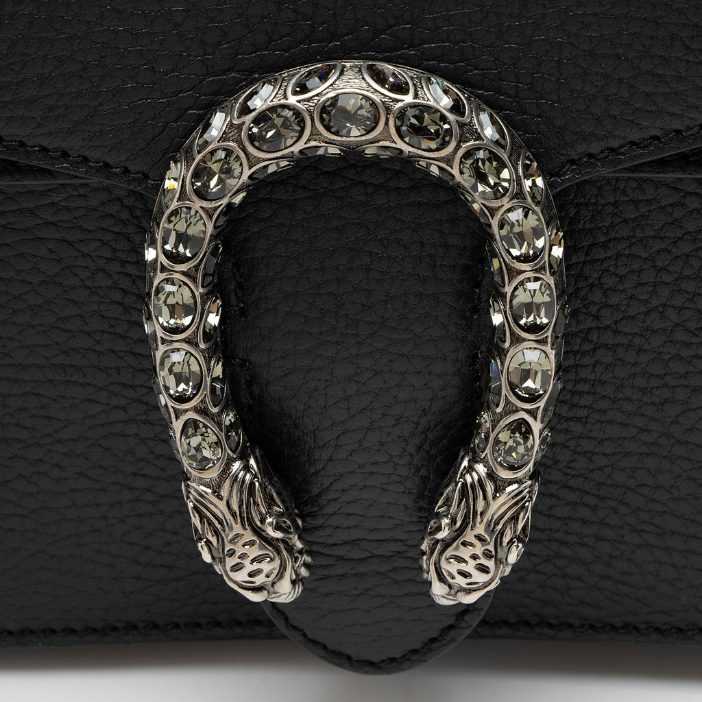 Gucci Leather Crystal Dionysus Medium Shoulder Bag