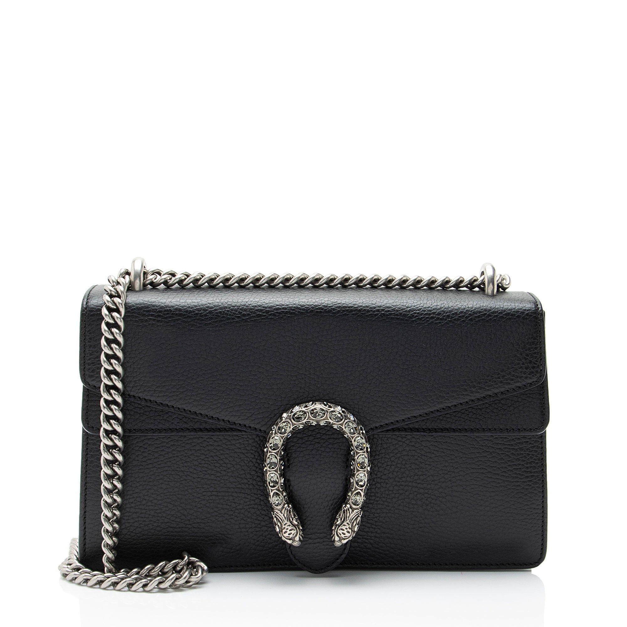 Gucci Leather Crystal Dionysus Medium Shoulder Bag