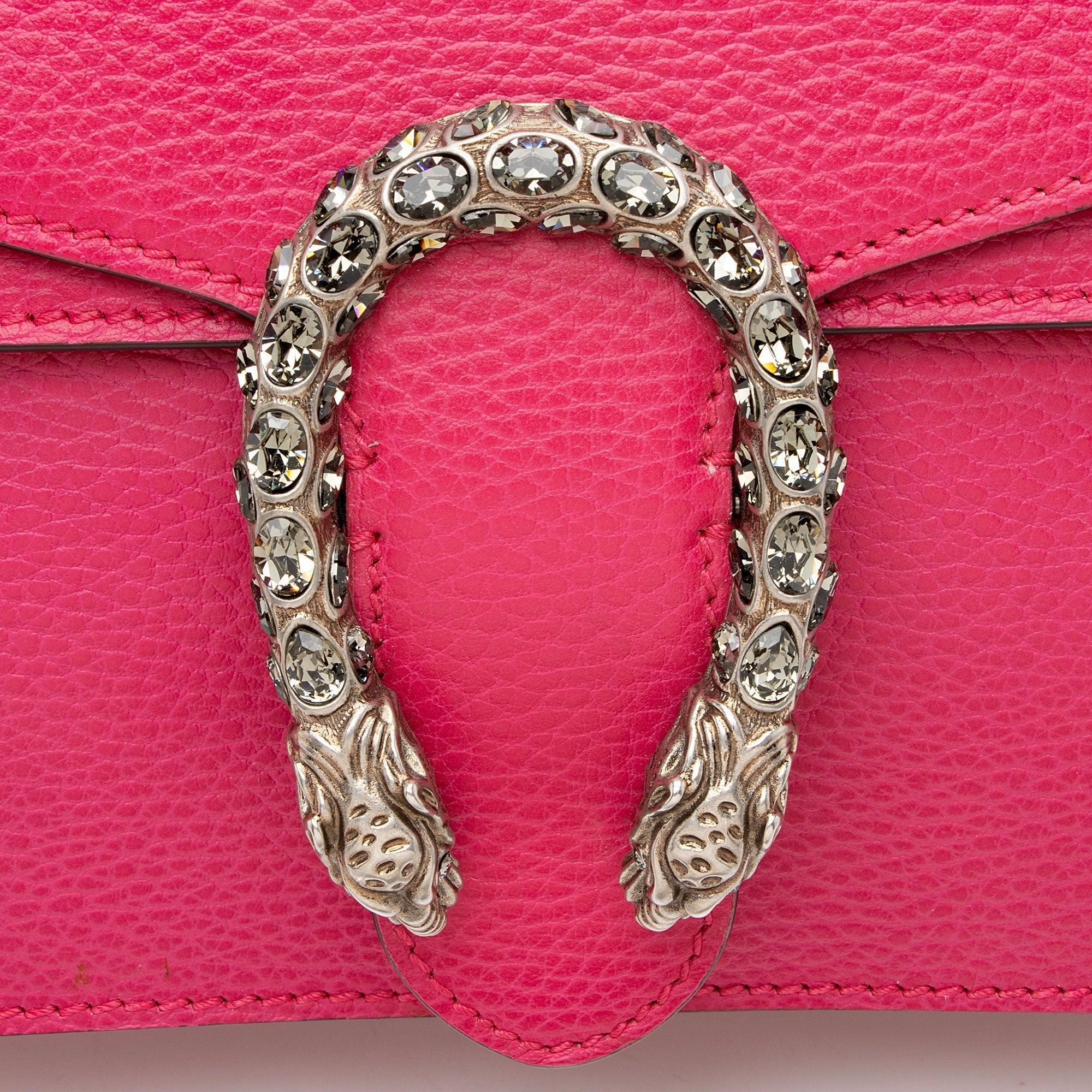 Gucci Leather Crystal Dionysus Medium Shoulder Bag