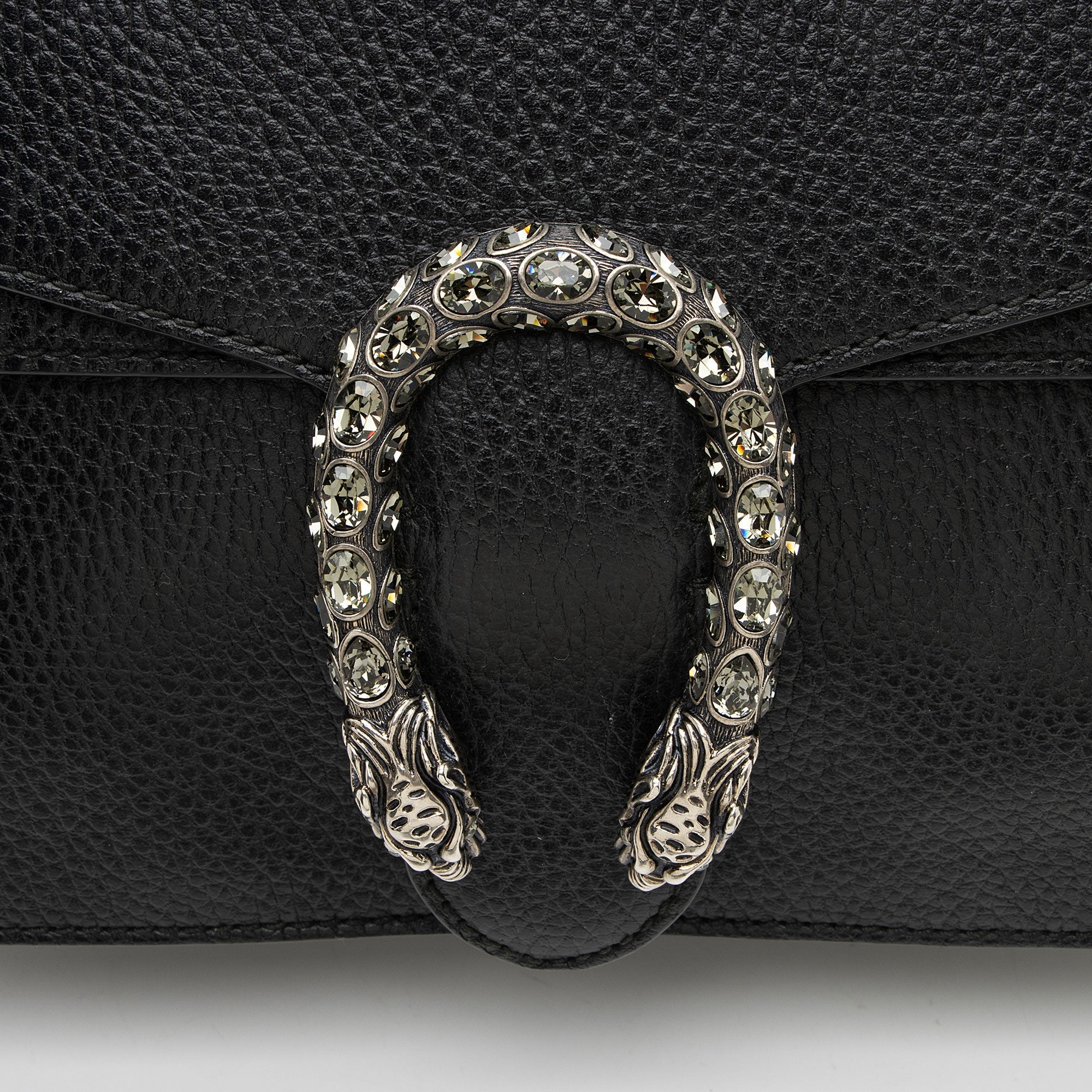 Gucci Leather Crystal Dionysus Medium Shoulder Bag
