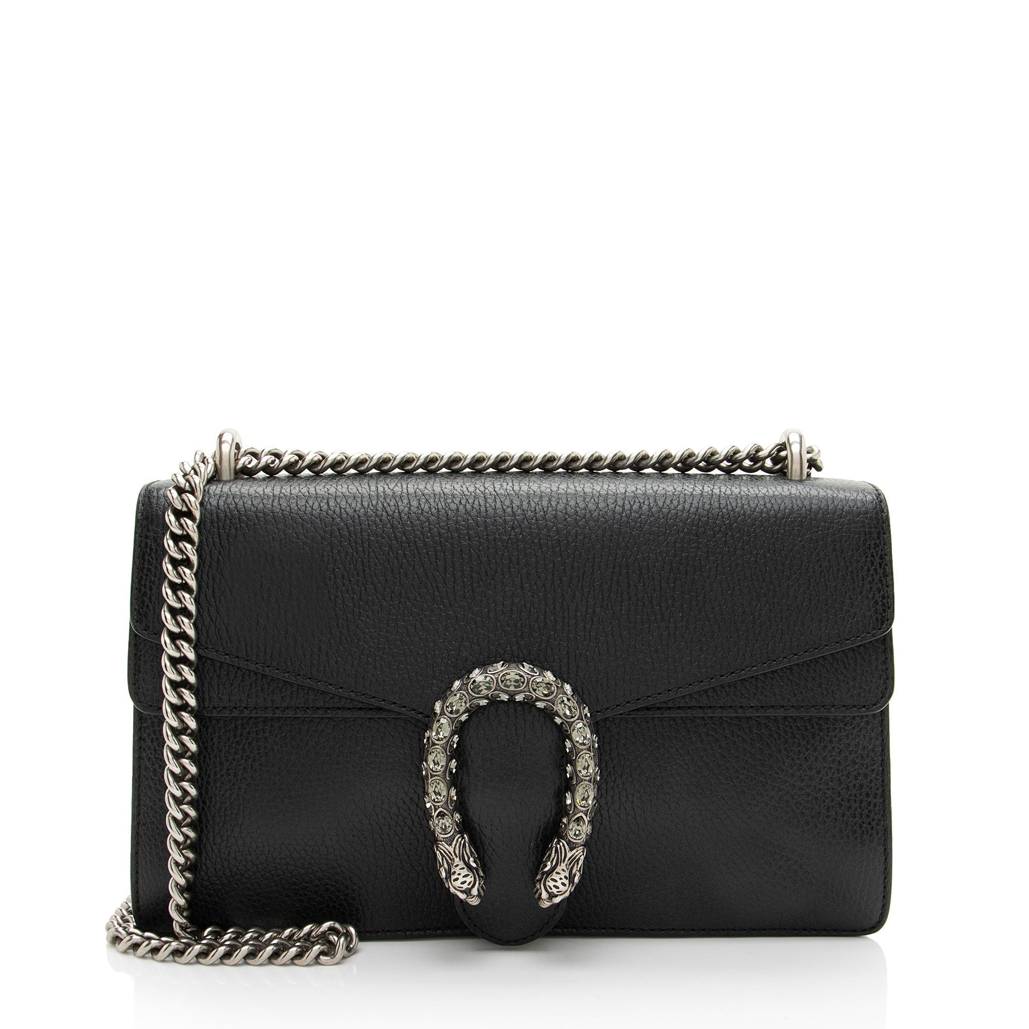 Gucci Leather Crystal Dionysus Medium Shoulder Bag