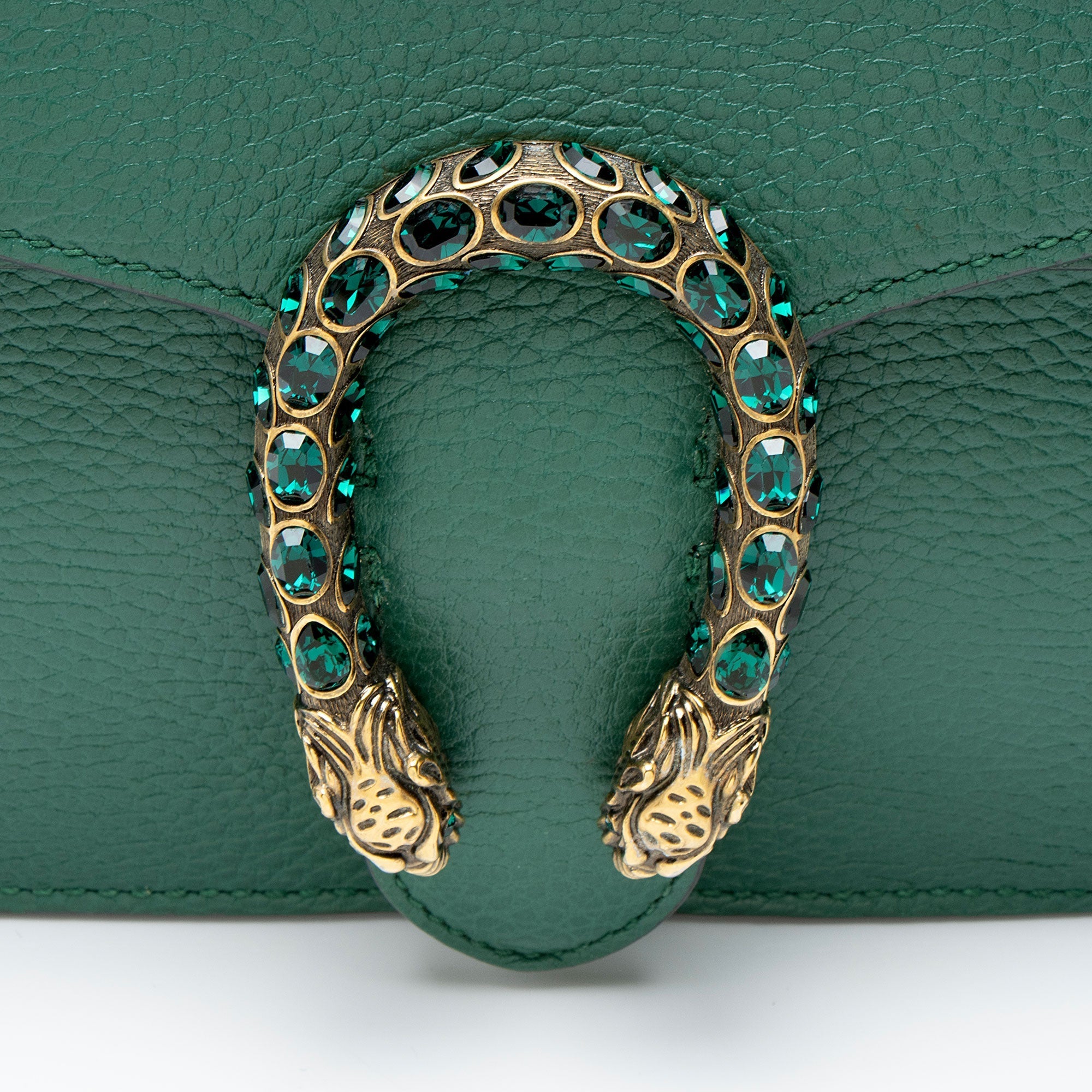 Gucci Leather Crystal Dionysus Medium Shoulder Bag