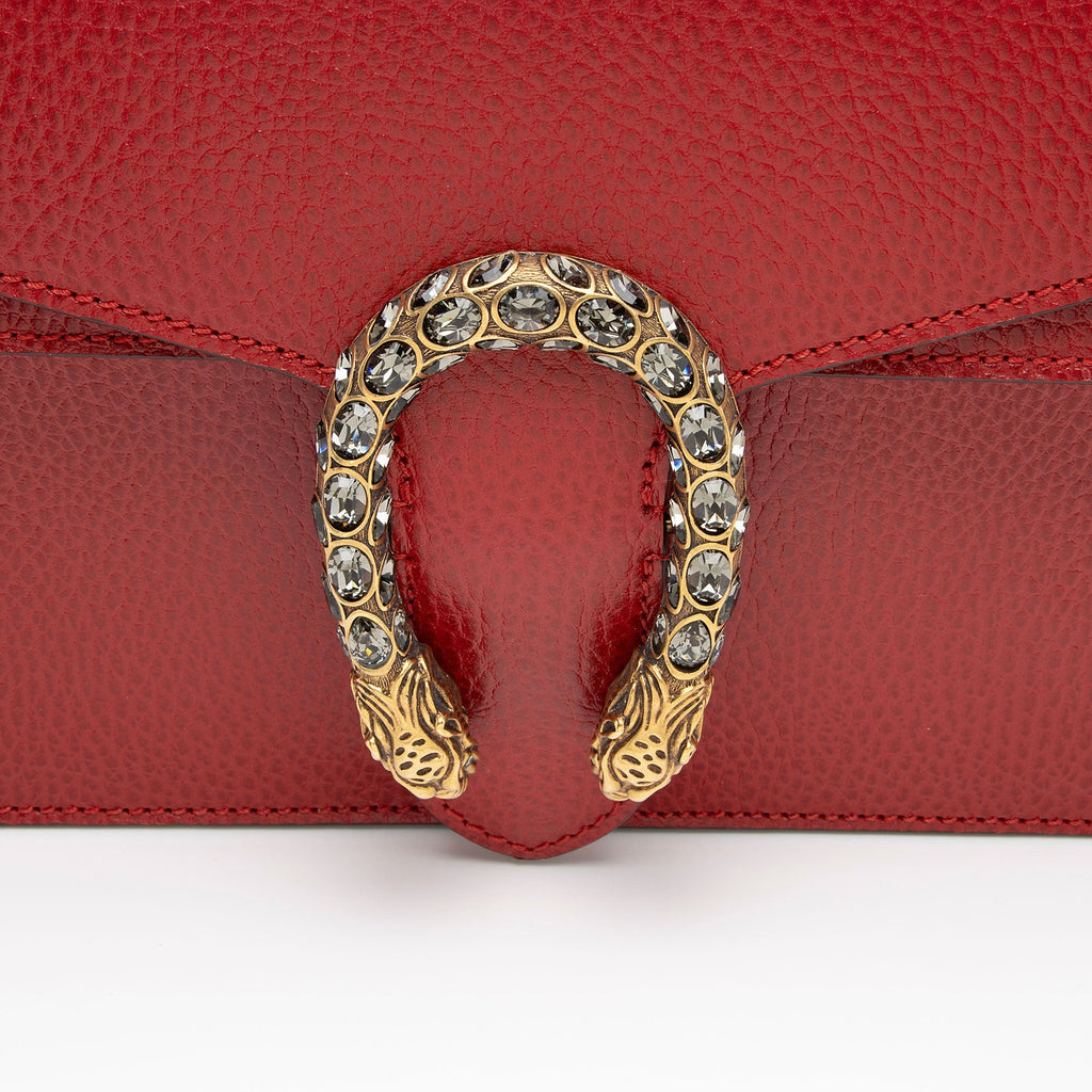 Gucci Leather Crystal Dionysus Small Shoulder Bag (SHF-wjYQEV)