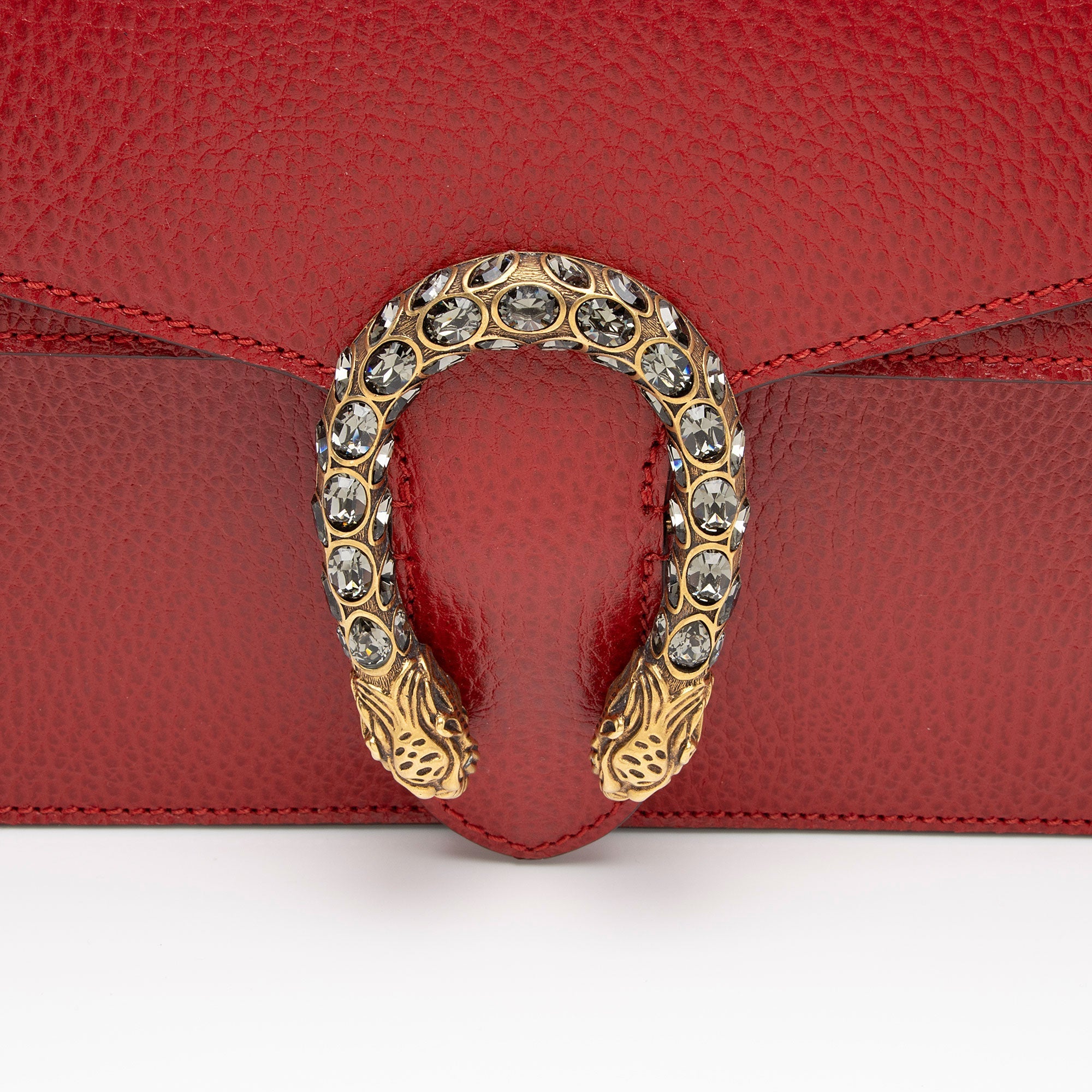 Gucci Leather Crystal Dionysus Small Shoulder Bag (SHF-wjYQEV)