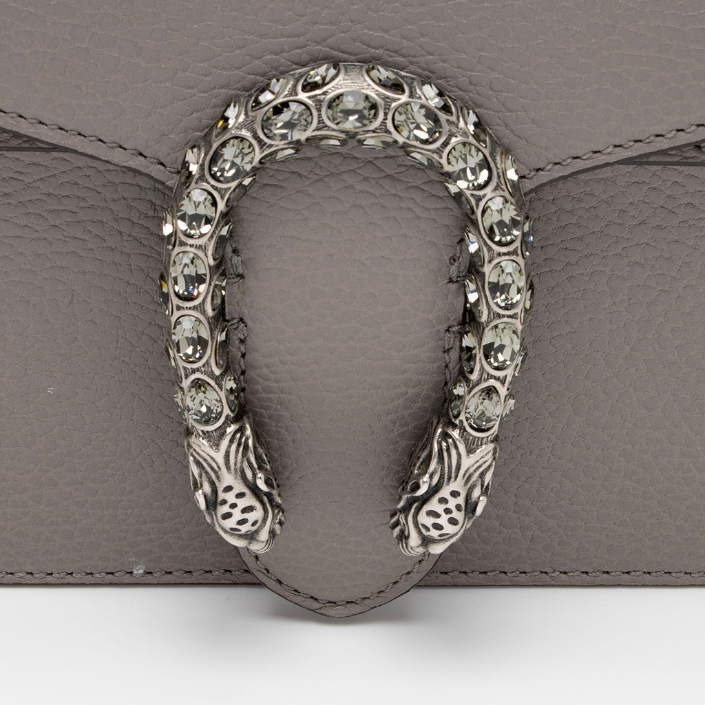Gucci Leather Crystal Dionysus Small Shoulder Bag (SHF-7IrKBg)