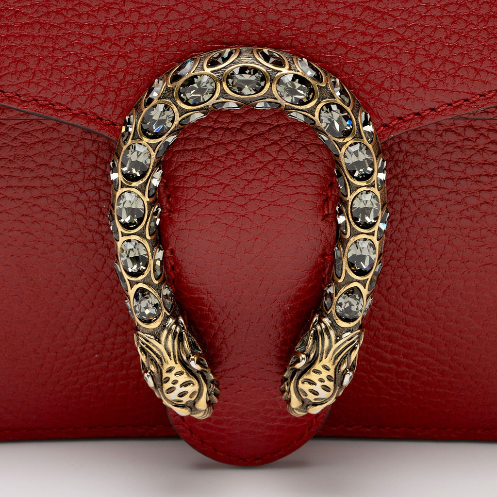 Gucci Leather Crystal Dionysus Small Shoulder Bag (SHF-JRvXni)