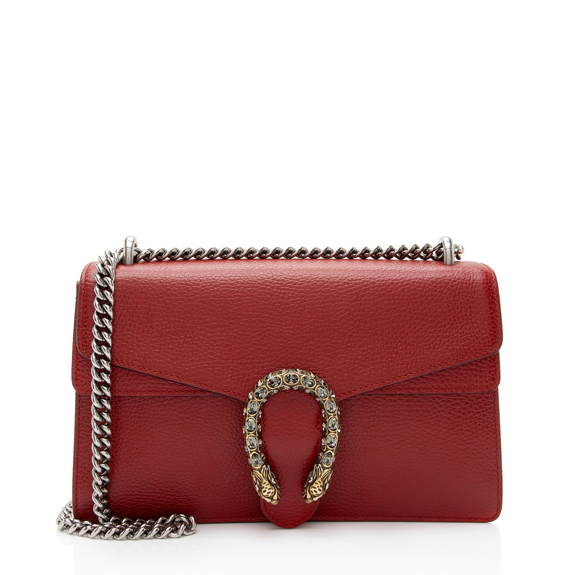 Gucci Leather Crystal Dionysus Small Shoulder Bag (SHF-JRvXni)