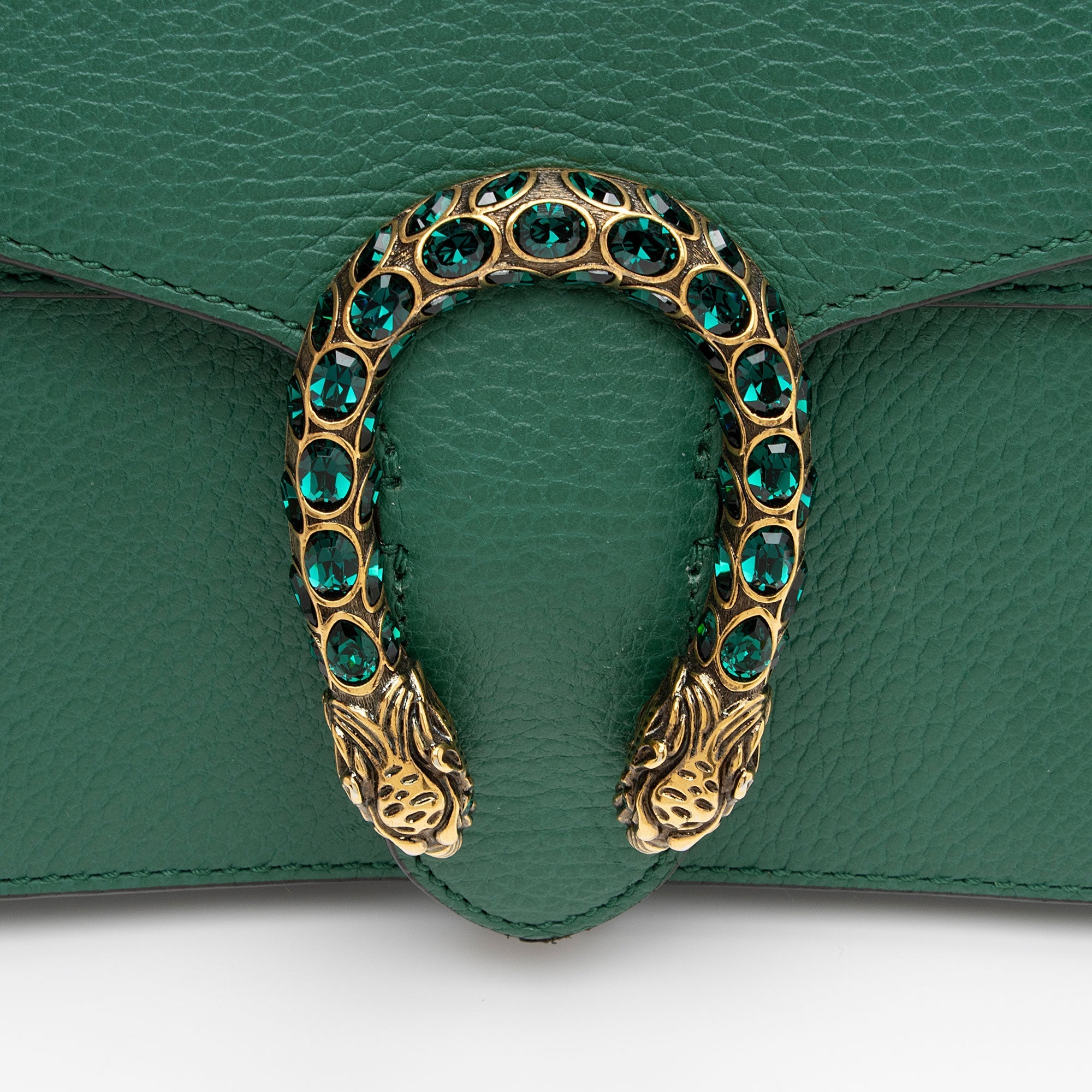 Gucci Leather Crystal Dionysus Small Shoulder Bag (SHF-0jMRJC)