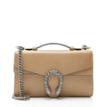 Gucci Leather Crystal Dionysus Small Top Handle