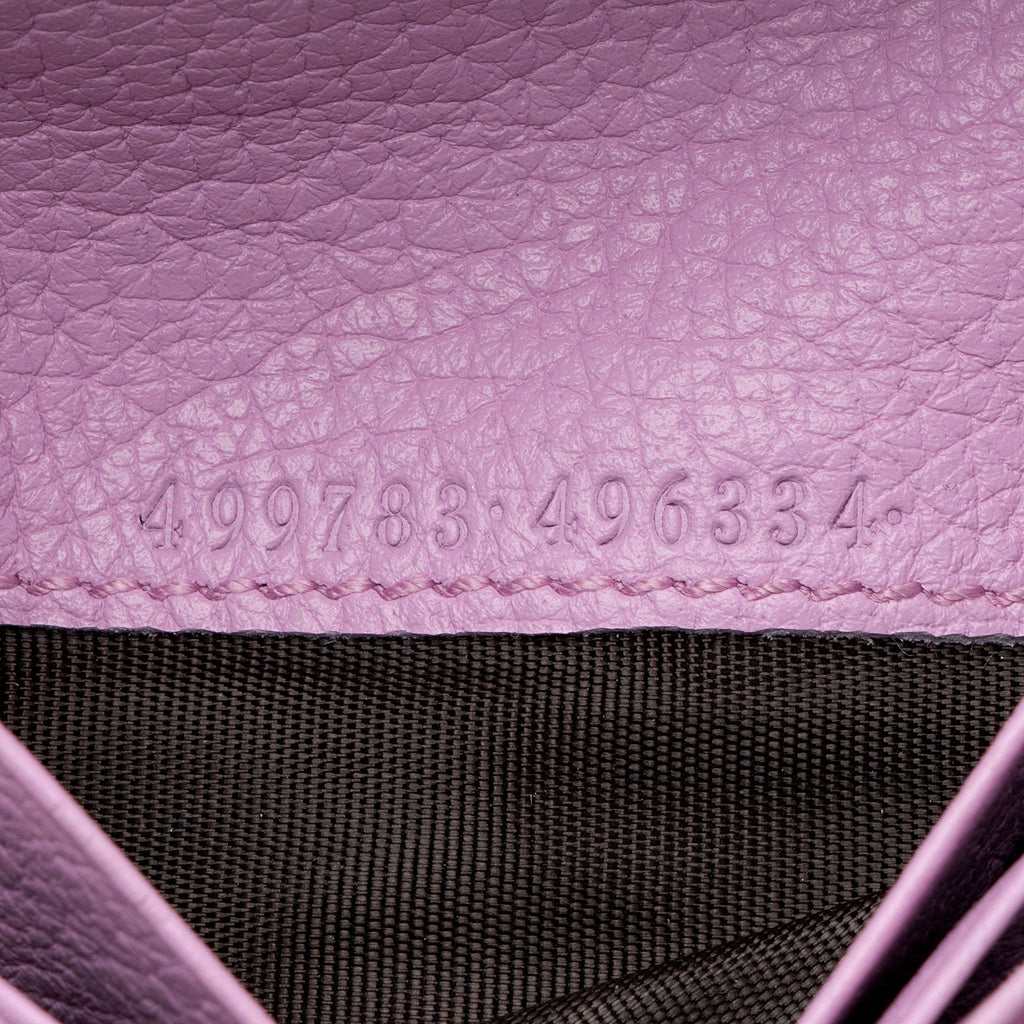 Gucci Leather Crystal GG Marmont Card Case Wallet (SHF-OYPMCI)