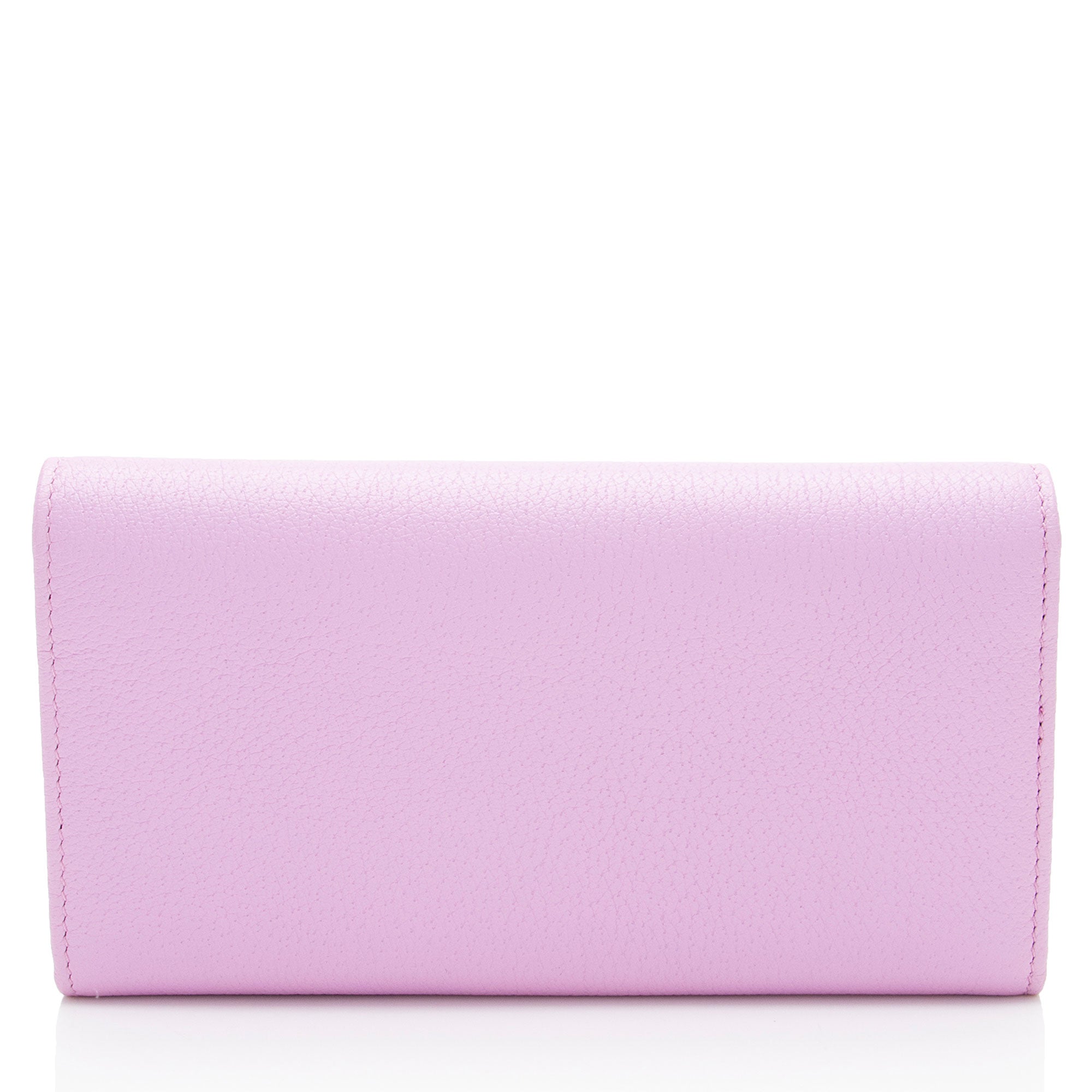 Gucci Leather Crystal GG Marmont ContinLBtal Wallet