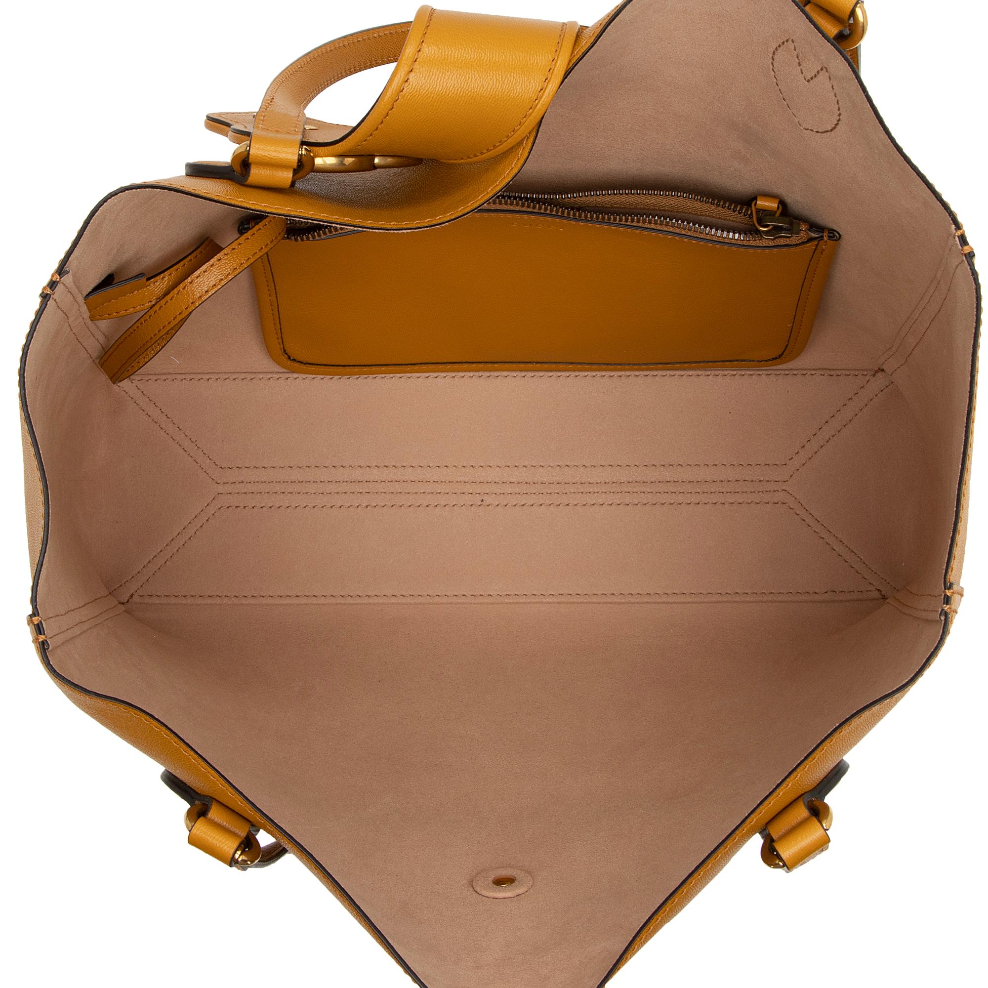 Gucci Leather Dahlia Large Tote (SHF-9YmQug)