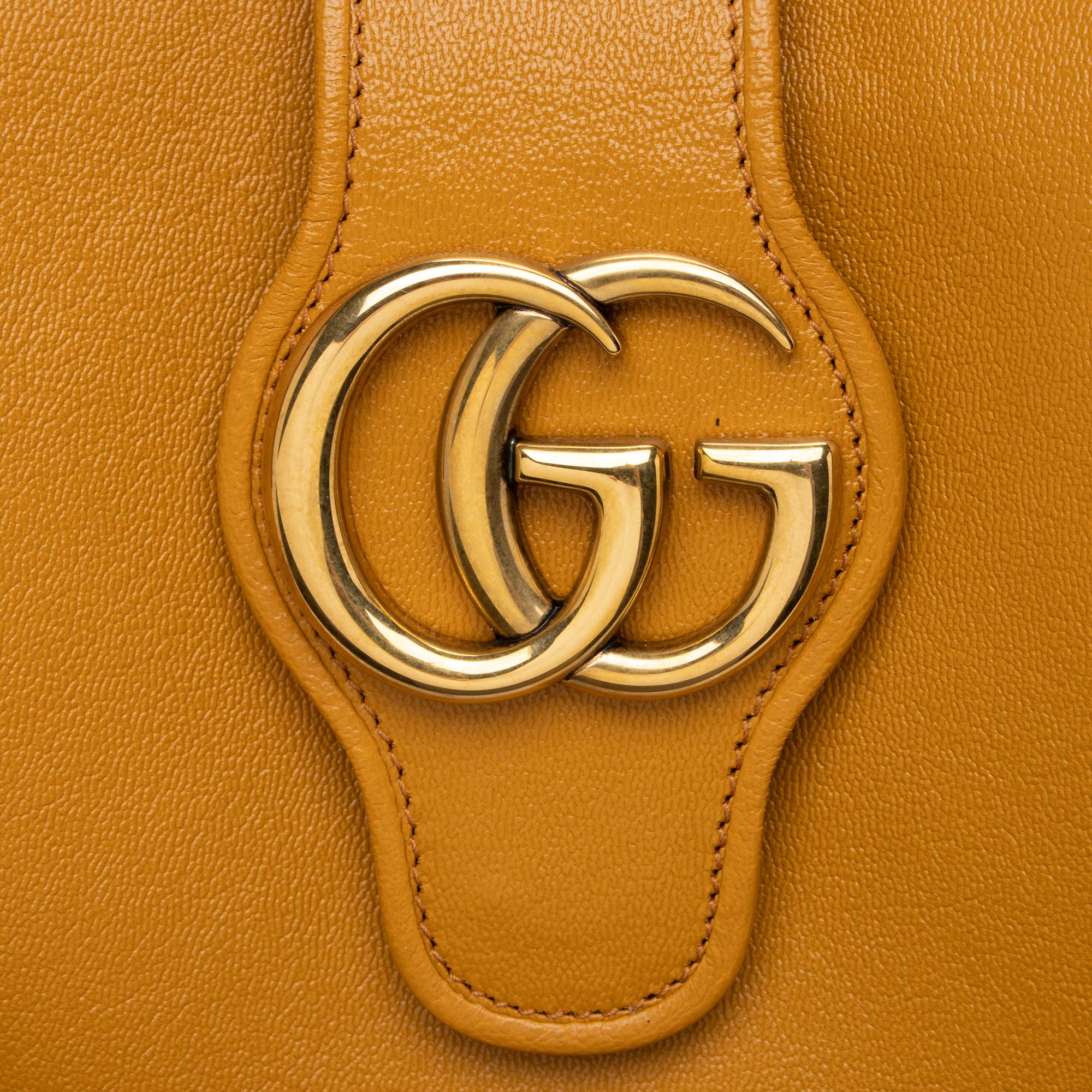 Gucci Leather Dahlia Large Tote (SHF-9YmQug)