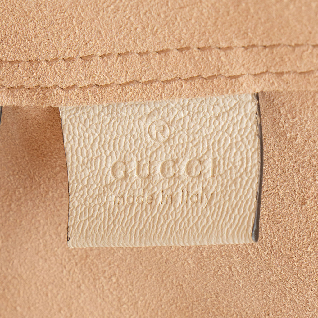 Gucci Leather Dahlia Medium Tote (SHF-l9vBxj)