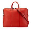 Gucci Leather Diamante Business Bag