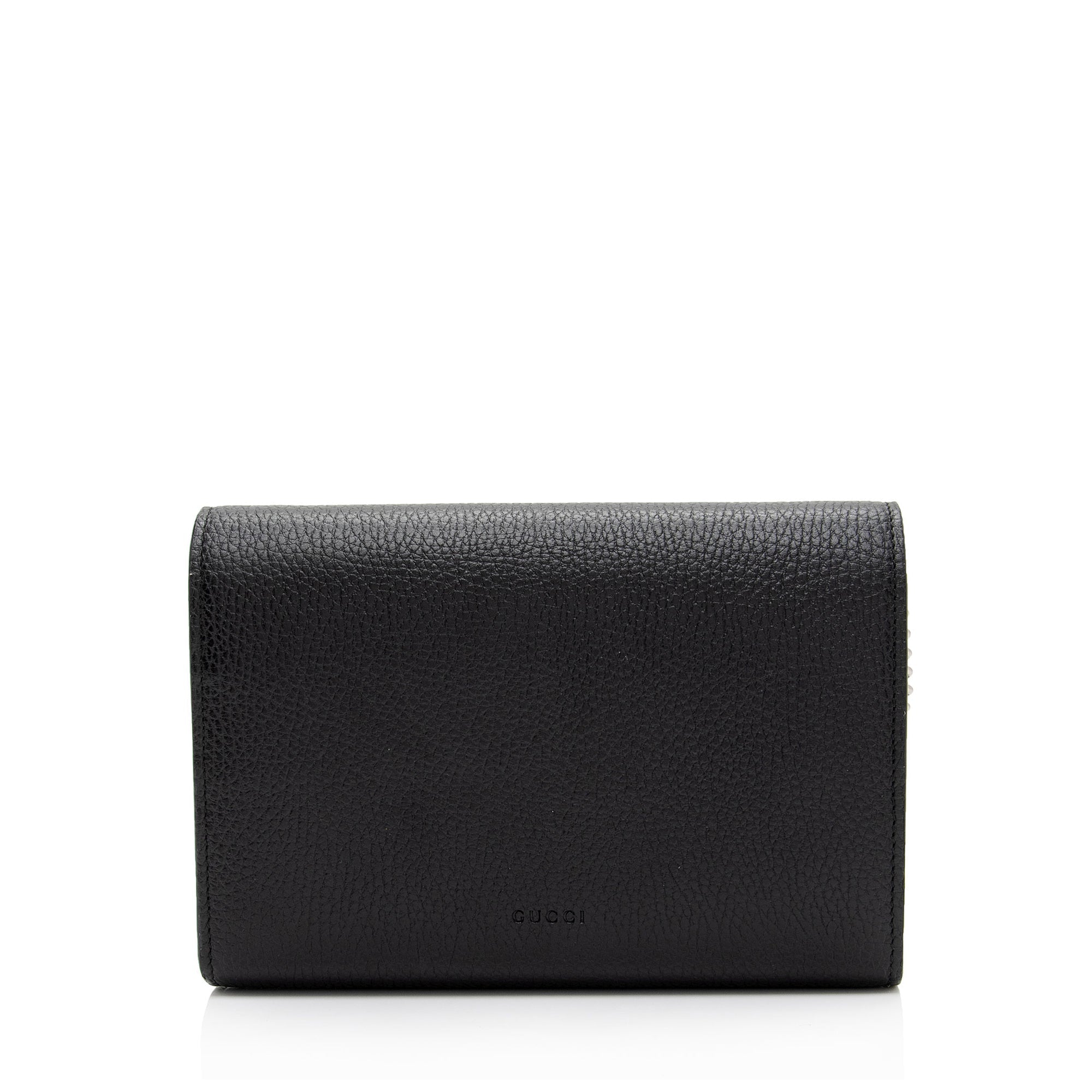 Gucci Leather Crystal Dionysus Chain Wallet (SHF-ZZjfuU)