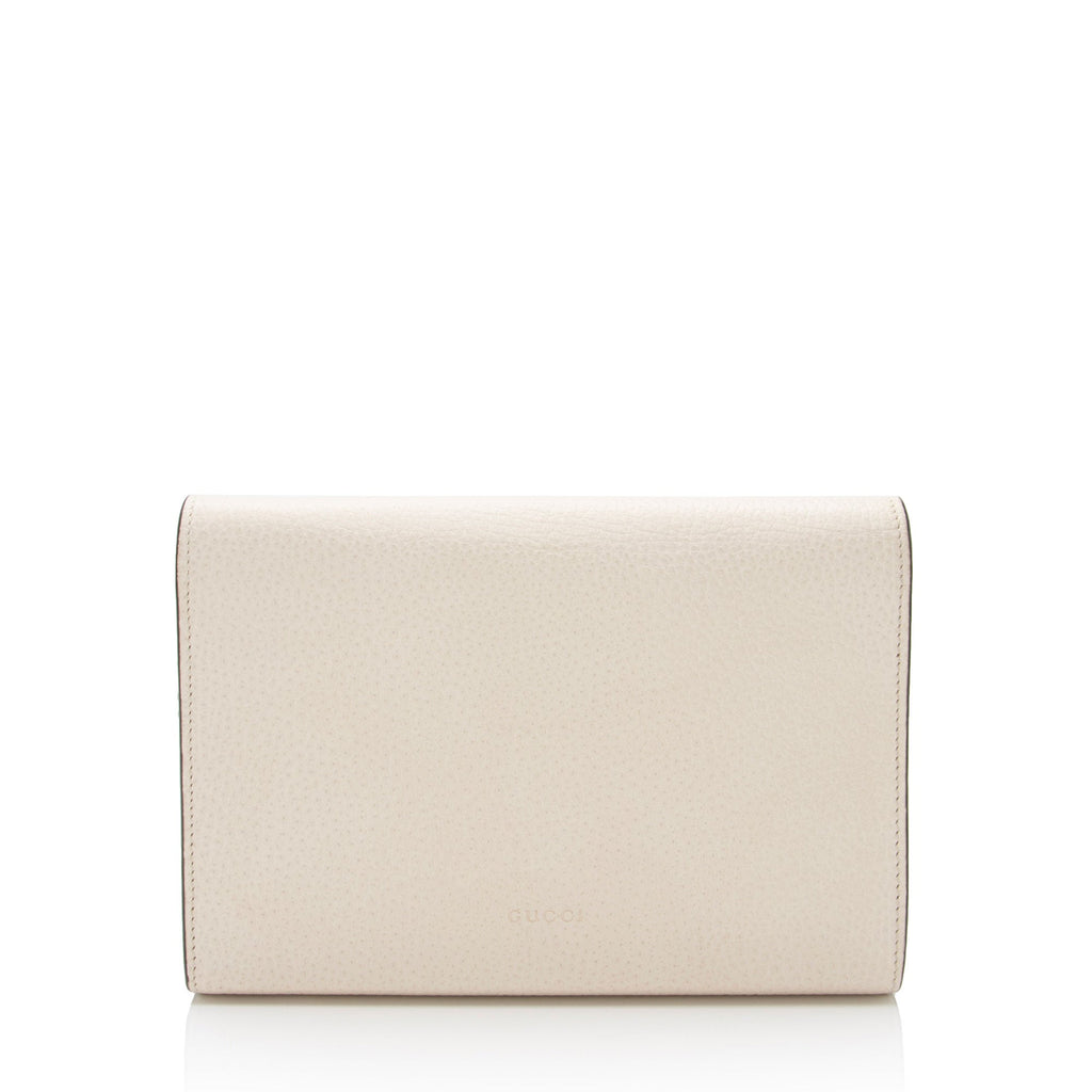 Gucci Leather Crystal Dionysus Chain Wallet (SHF-H1BZ4r)