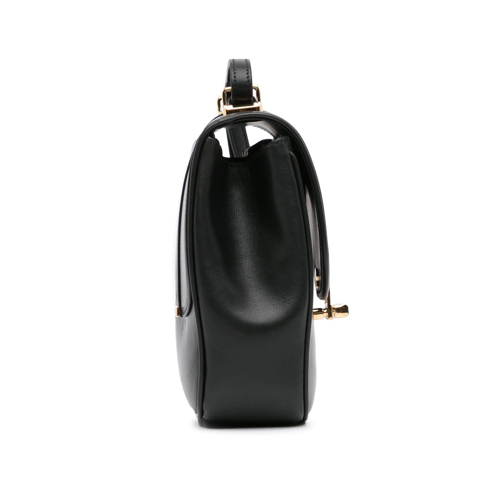 Gucci Leather Equestrian Crossbody (SHG-mxa1tl)