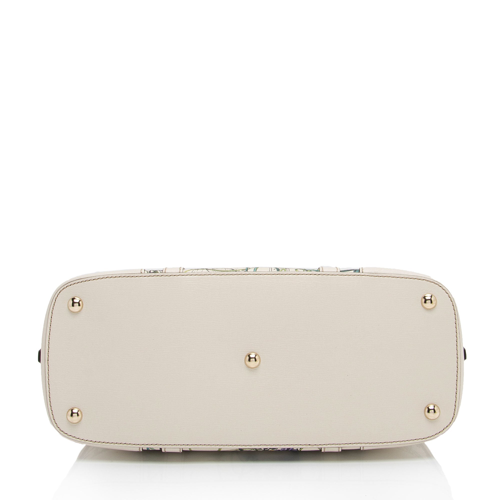 Gucci Leather Flora Nice Satchel (SHF-5DGwQW)
