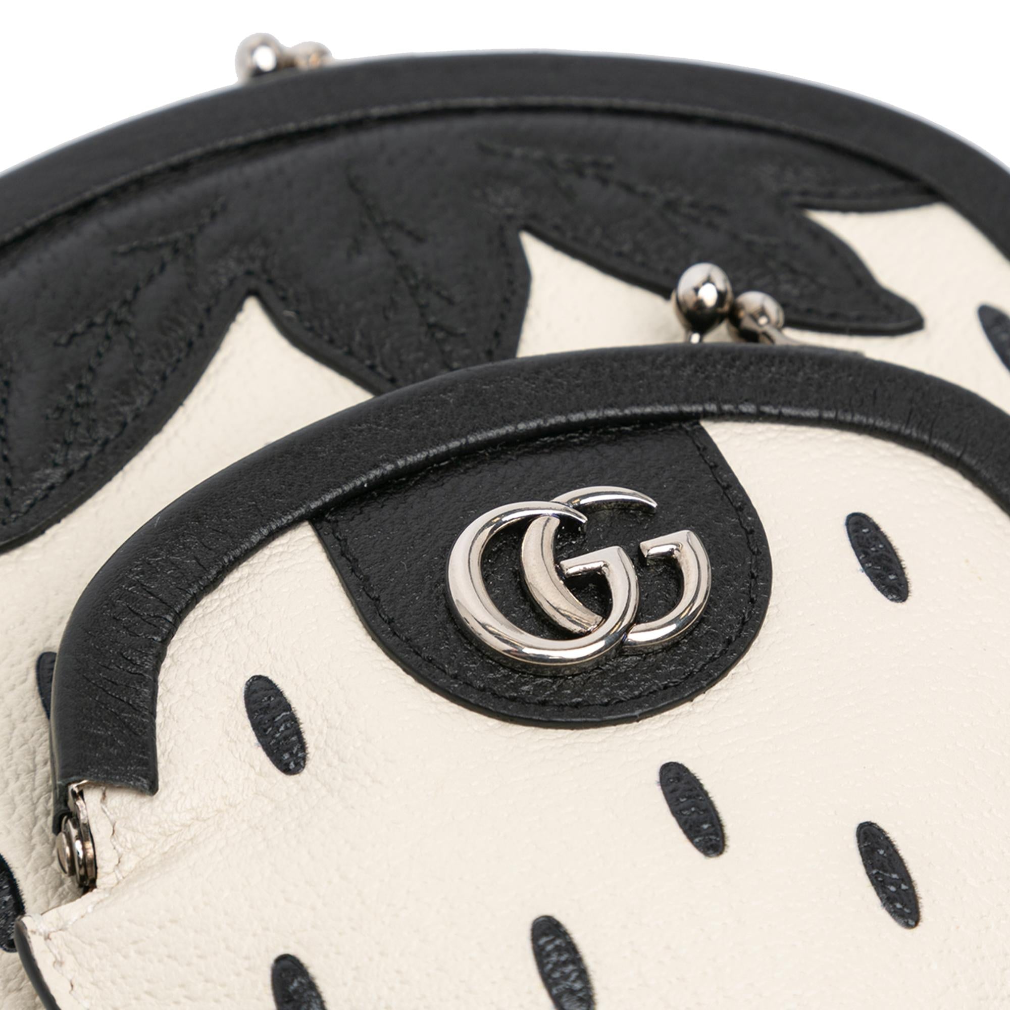 Gucci Leather Fruittini Strawberry Crossbody