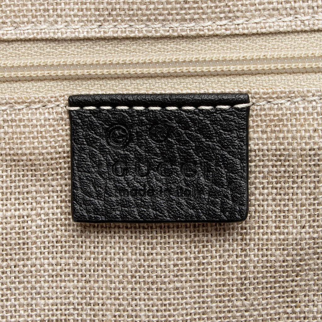 Gucci Leather GG Charm Dome Large Satchel (SHF-ijUjSb)