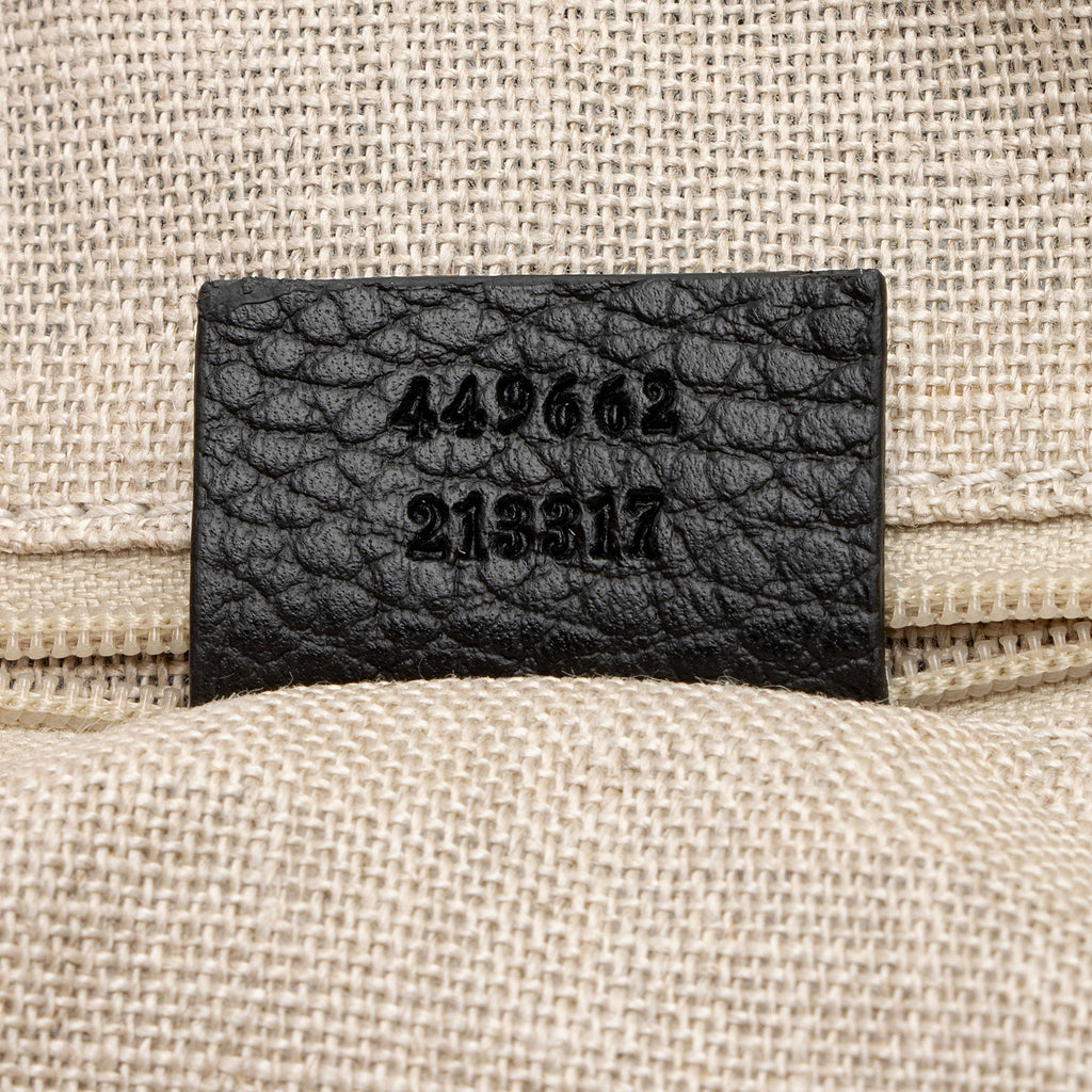 Gucci Leather GG Charm Dome Medium Satchel