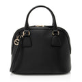 Gucci Leather GG Charm Dome Medium Satchel